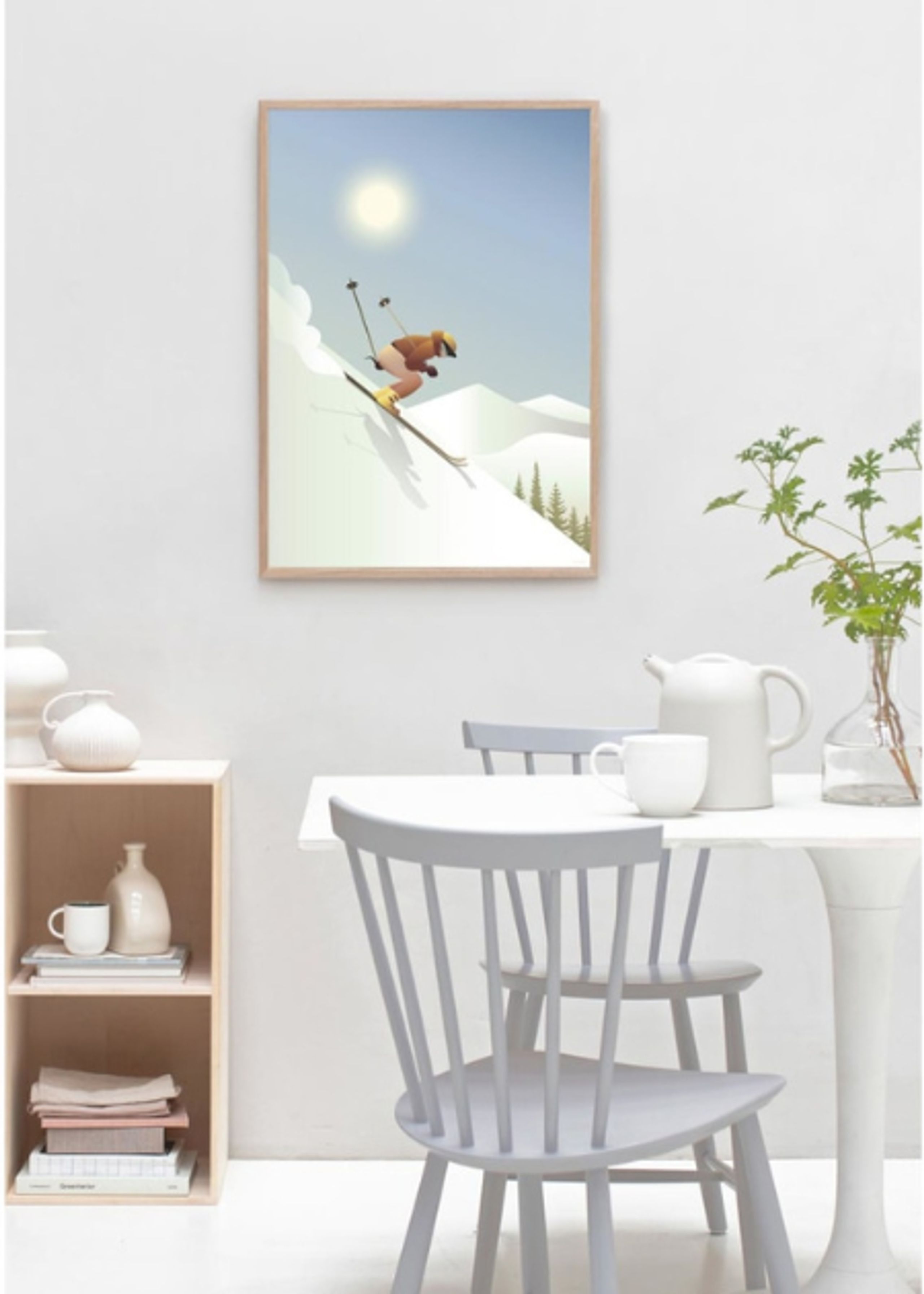 ViSSEVASSE - Plakat - DOWNHILL SKIING - poster - DOWNHILL SKIING - poster