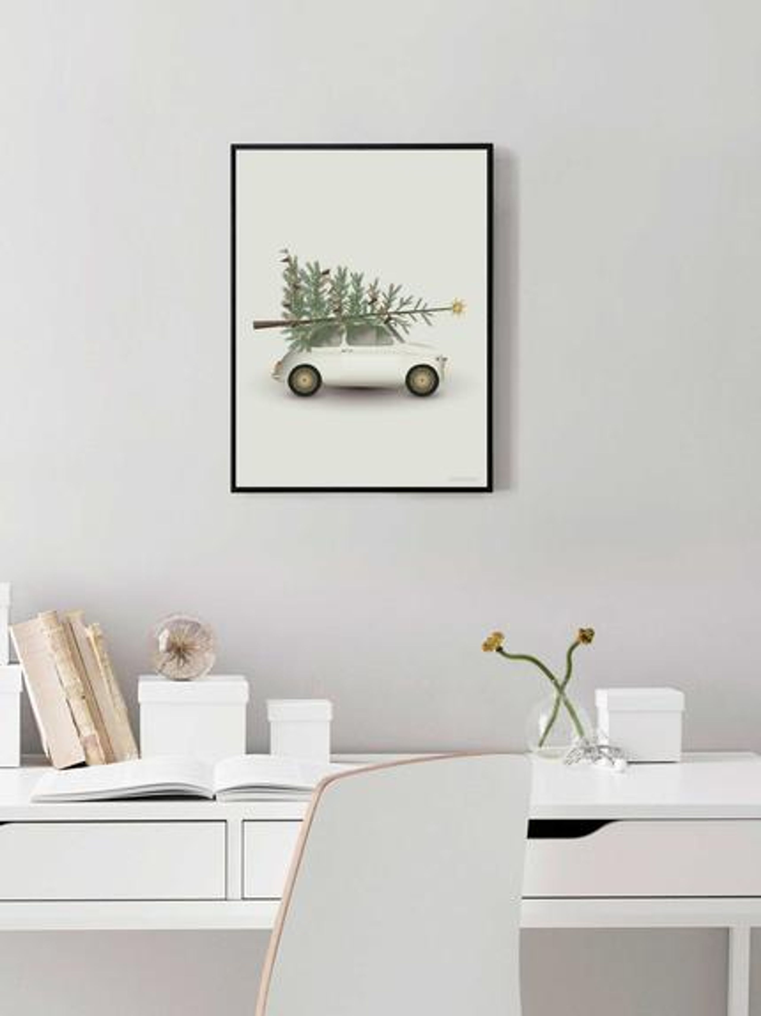 ViSSEVASSE - Poster - Christmas Tree & Little Car - Christmas