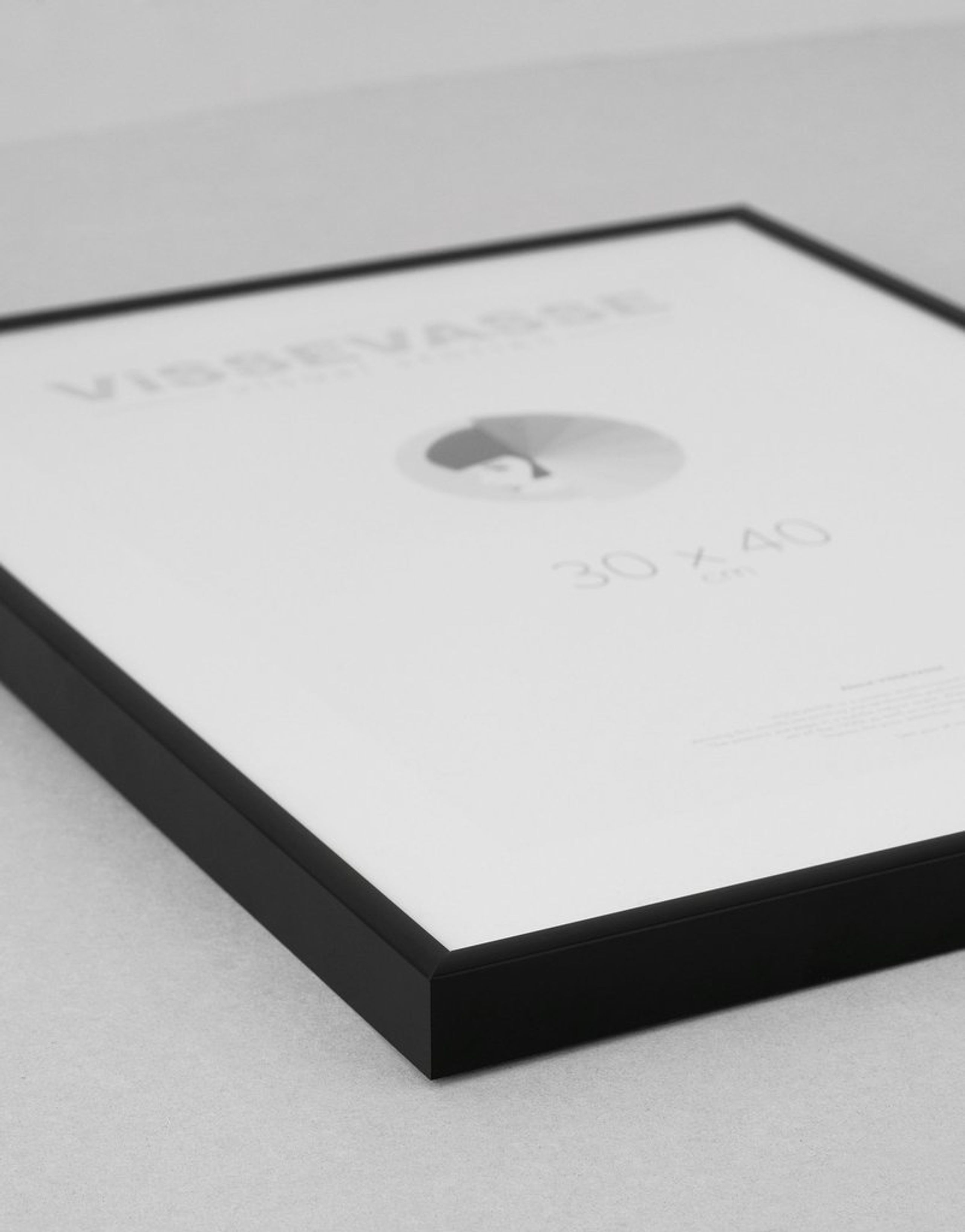 ViSSEVASSE - Cornici - Picture frames - Black Alu 15x21