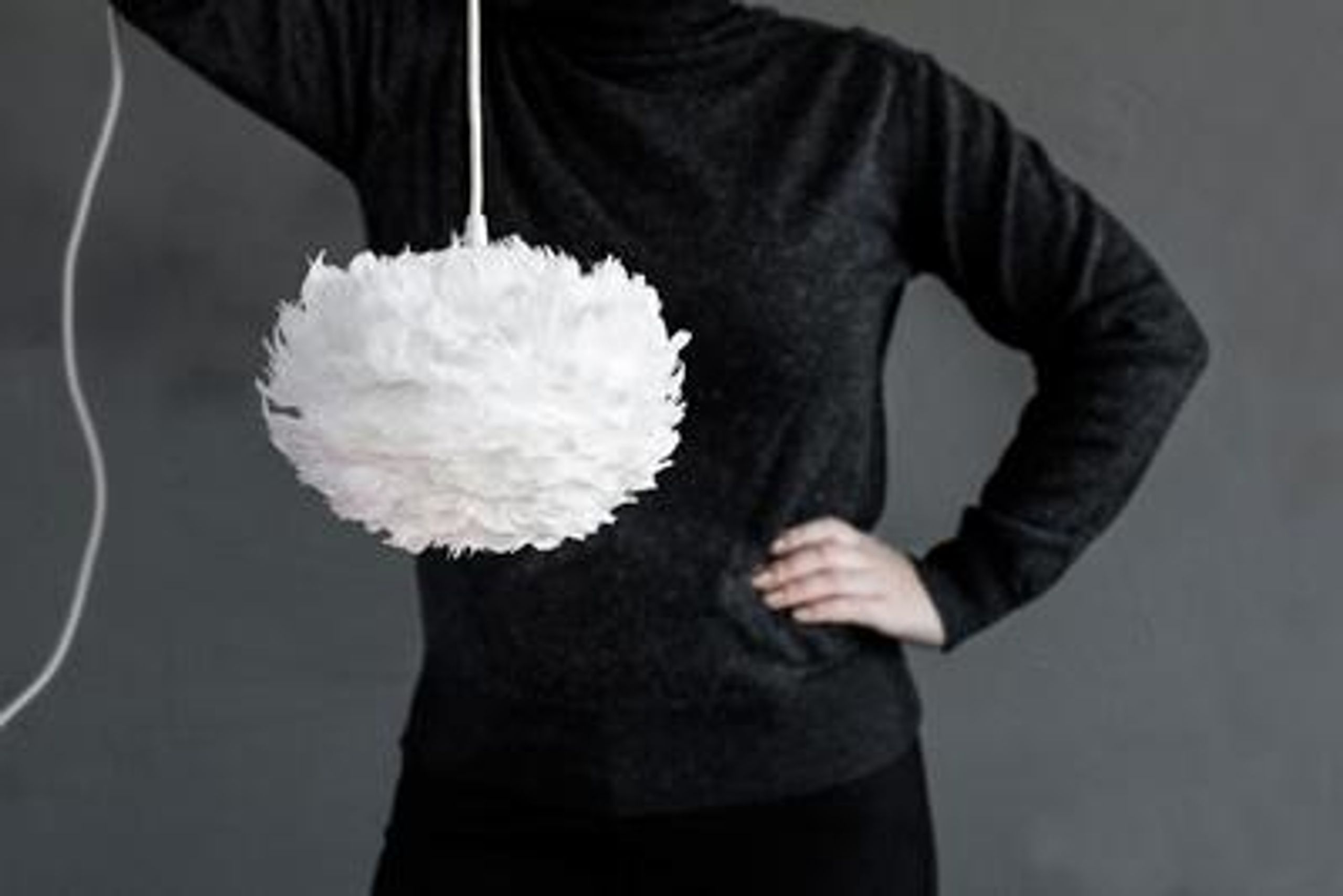 Vita Copenhagen - Lampshade - Eos Feather lamp - White Micro