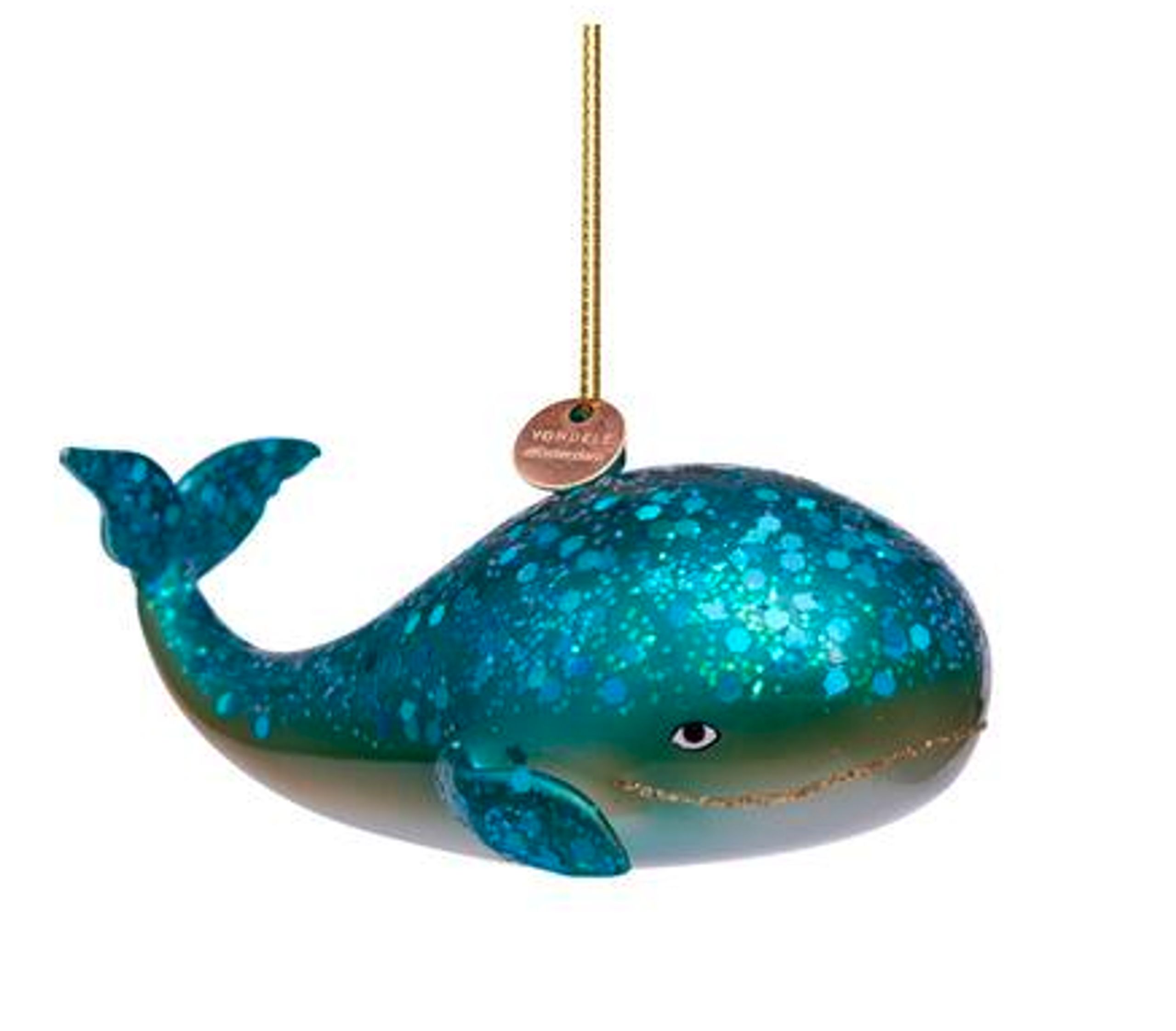 Vondels - Christmas Ball - Blue giant whale - Blue