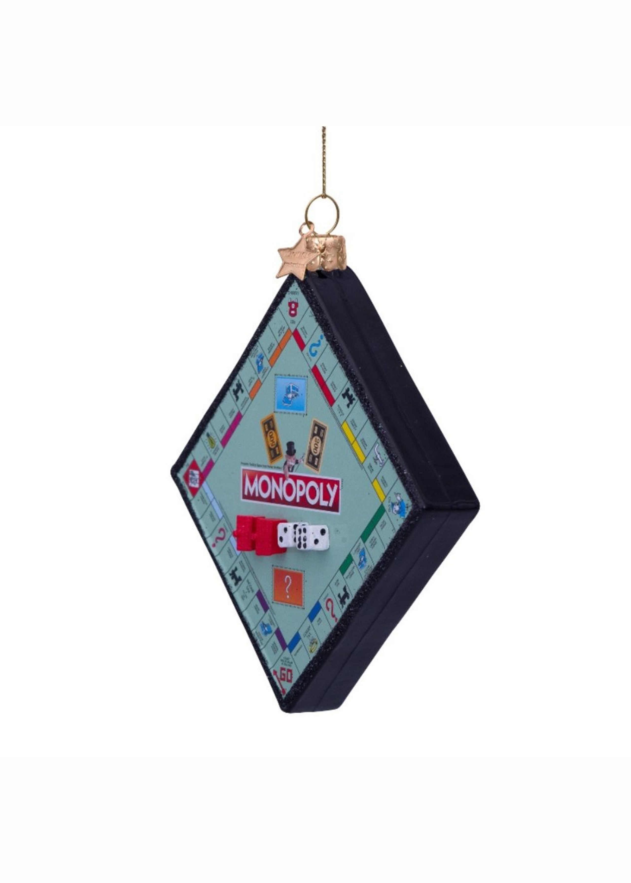 Vondels - Vánoční ples - Ornament glass Monopoly playing board ENG - Multi