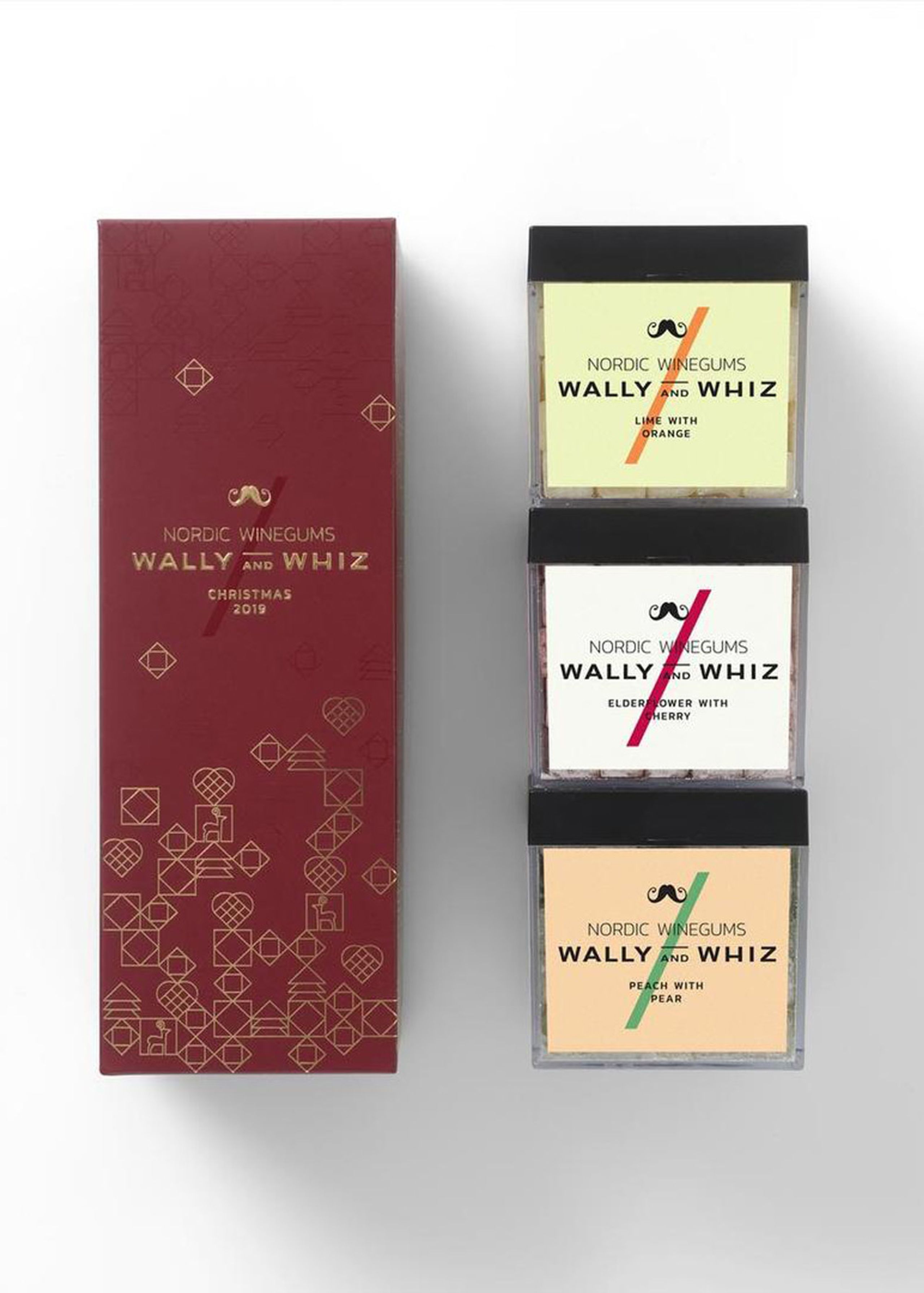 Wally and Whiz - Weingummi - Wally and Whiz - Christmas Giftbox - Burgundy