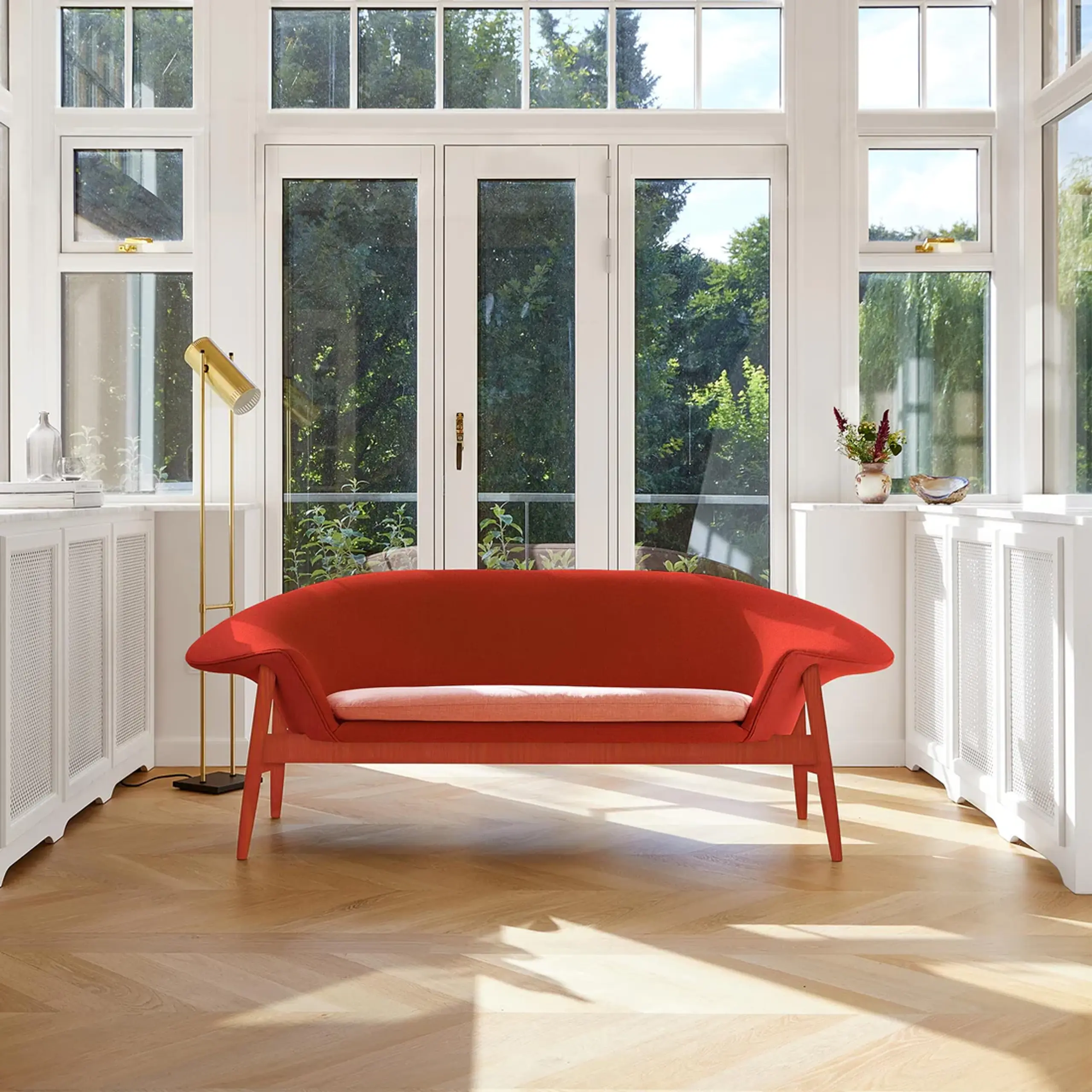 Warm Nordic - 2 Person Sofa - Fried Egg Sofa / Colour - Light Blue - Ecriture 0710/Balder 0132/Sunniva 0133