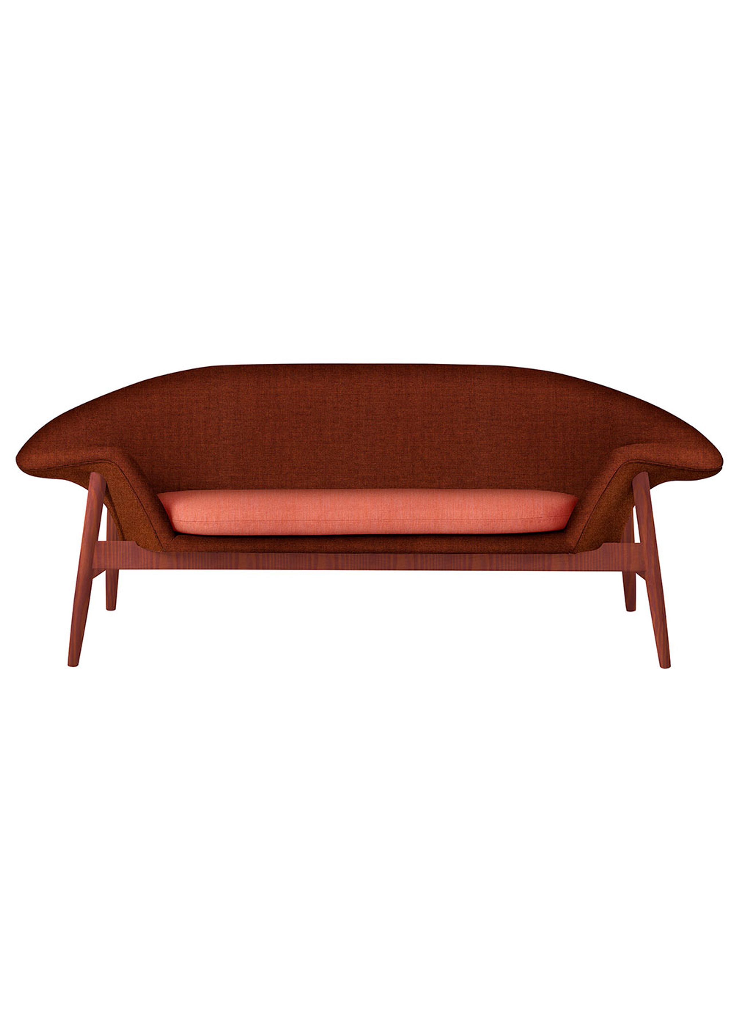Warm Nordic - Sofa 2-osobowa - Fried Egg Sofa / Colour - Rust - Sabi 0551/Nara 011/Balder 0542