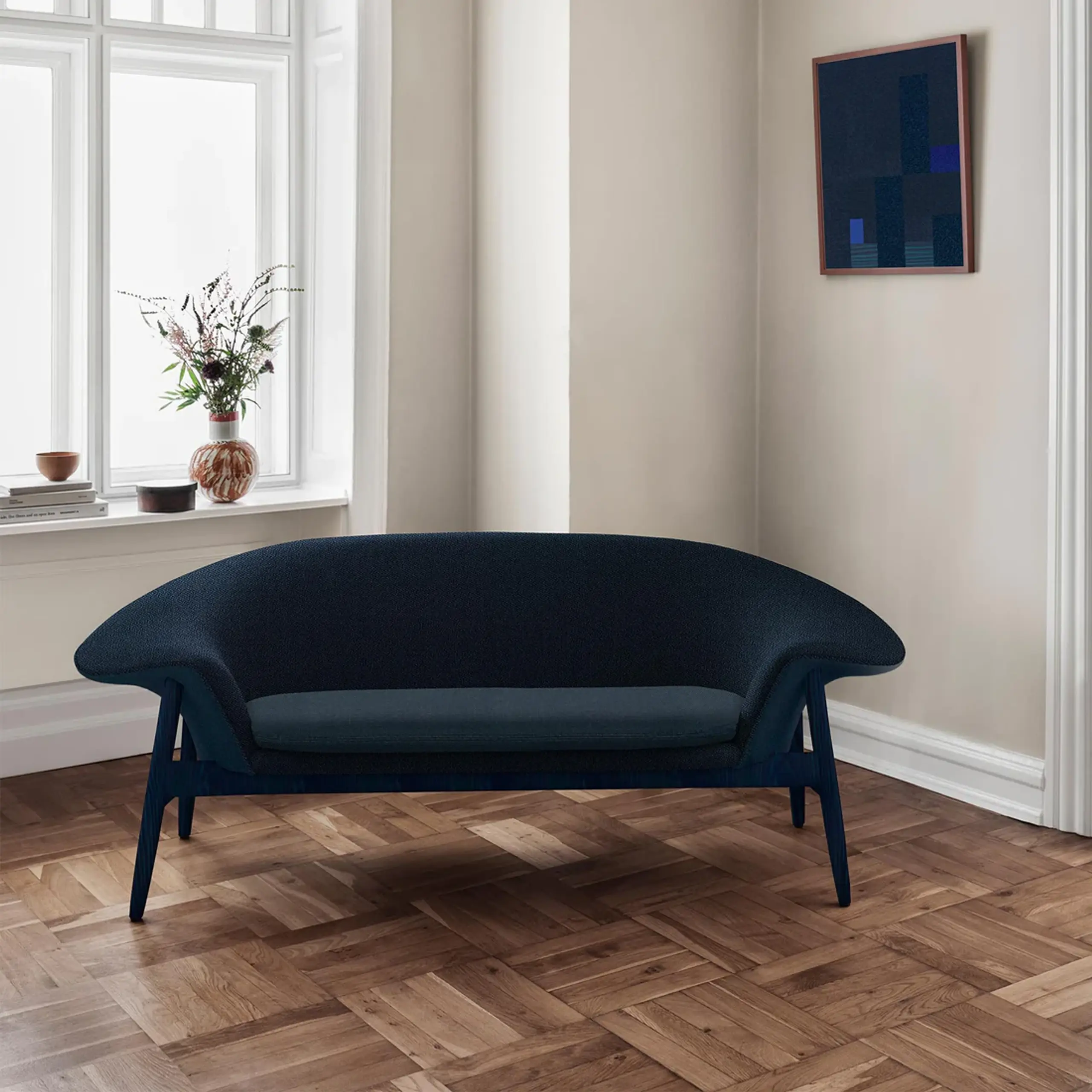 Warm Nordic - Sofa 2-osobowa - Fried Egg Sofa / Colour - Rust - Sabi 0551/Nara 011/Balder 0542