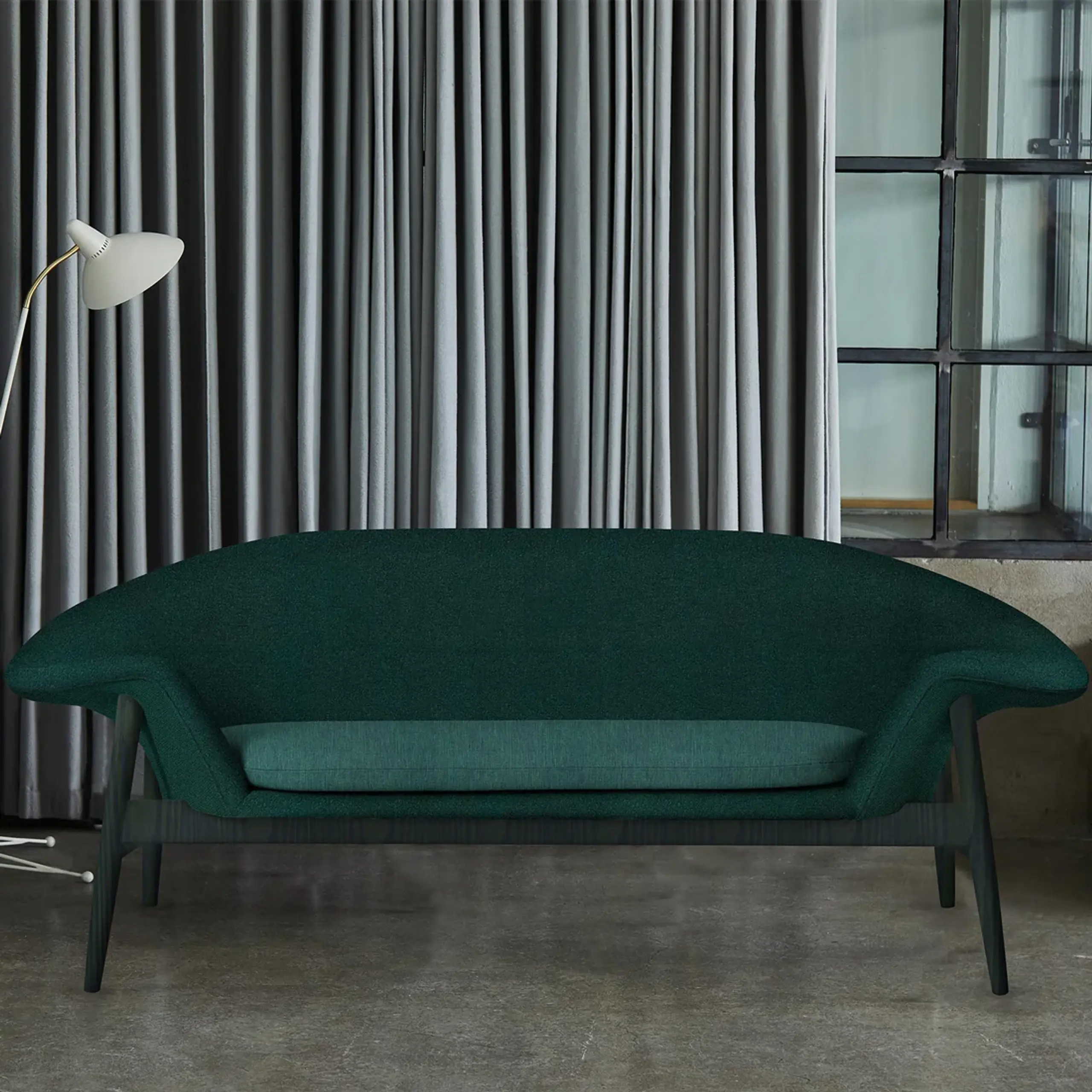 Warm Nordic - Sofa 2-osobowa - Fried Egg Sofa / Colour - Rust - Sabi 0551/Nara 011/Balder 0542