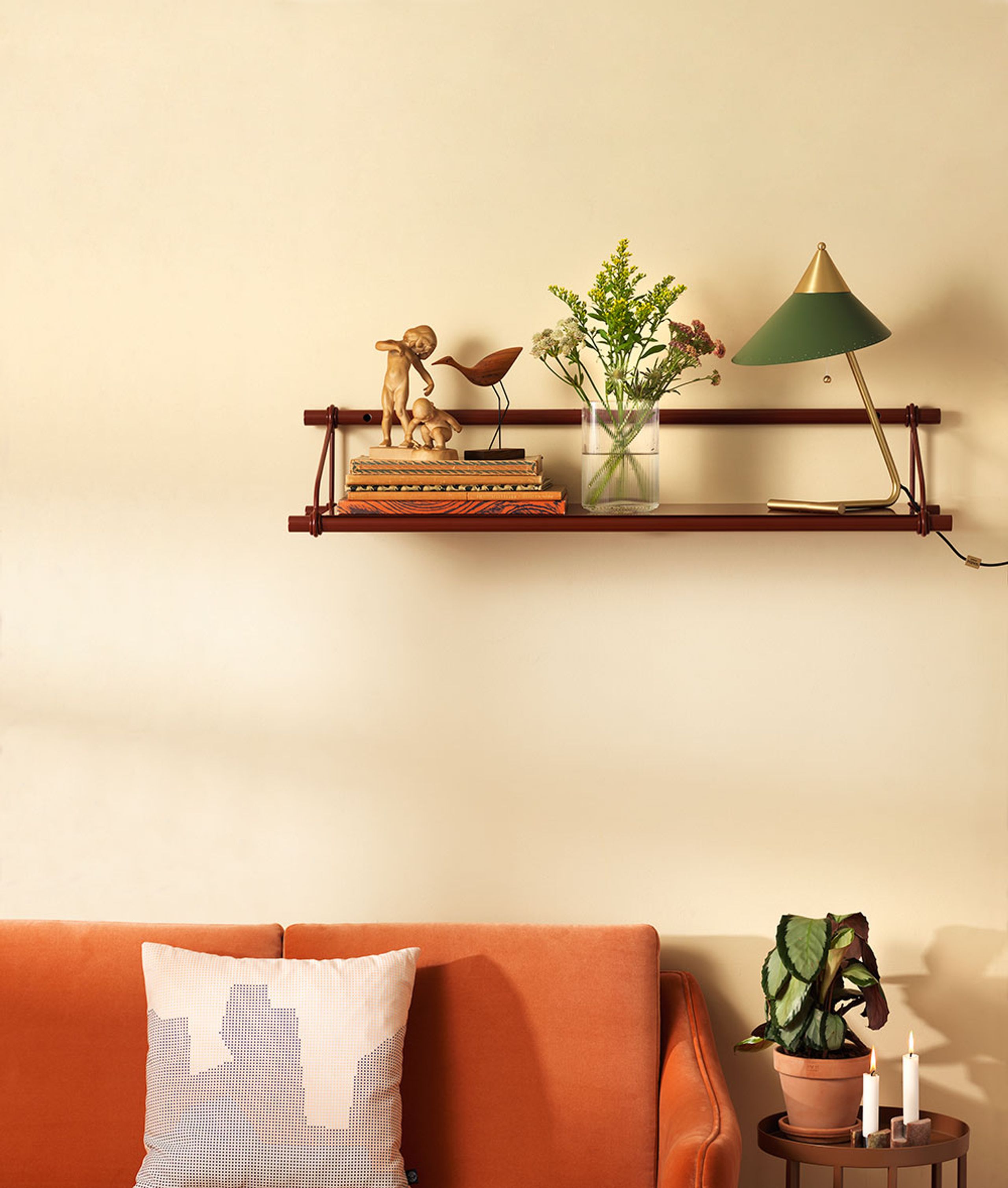 Warm Nordic - Bordlampe - Brass Top Lamp - Rusty Red