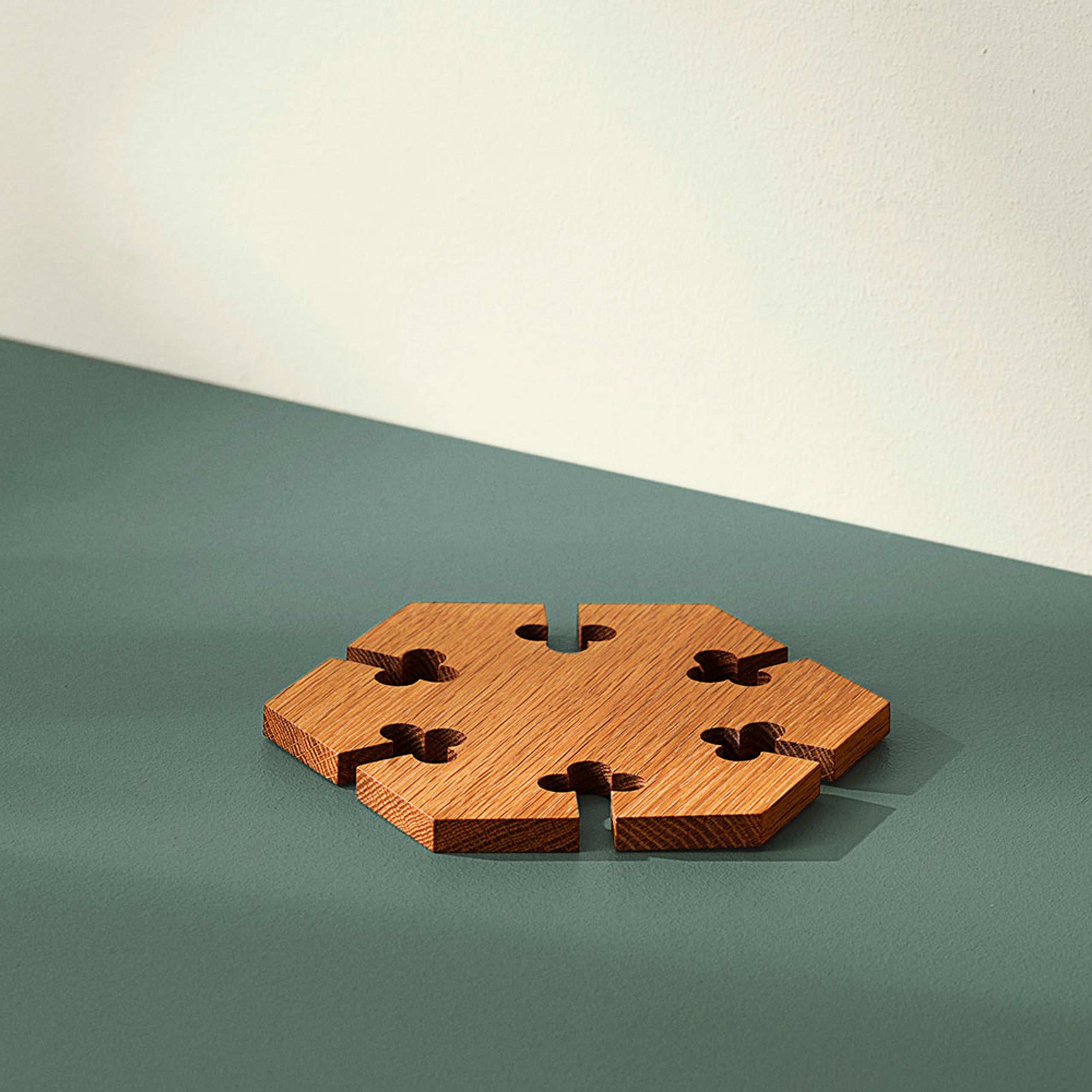 Warm Nordic - Jupe de table - Gourmet Wood Trivet - Hexagon - Oak