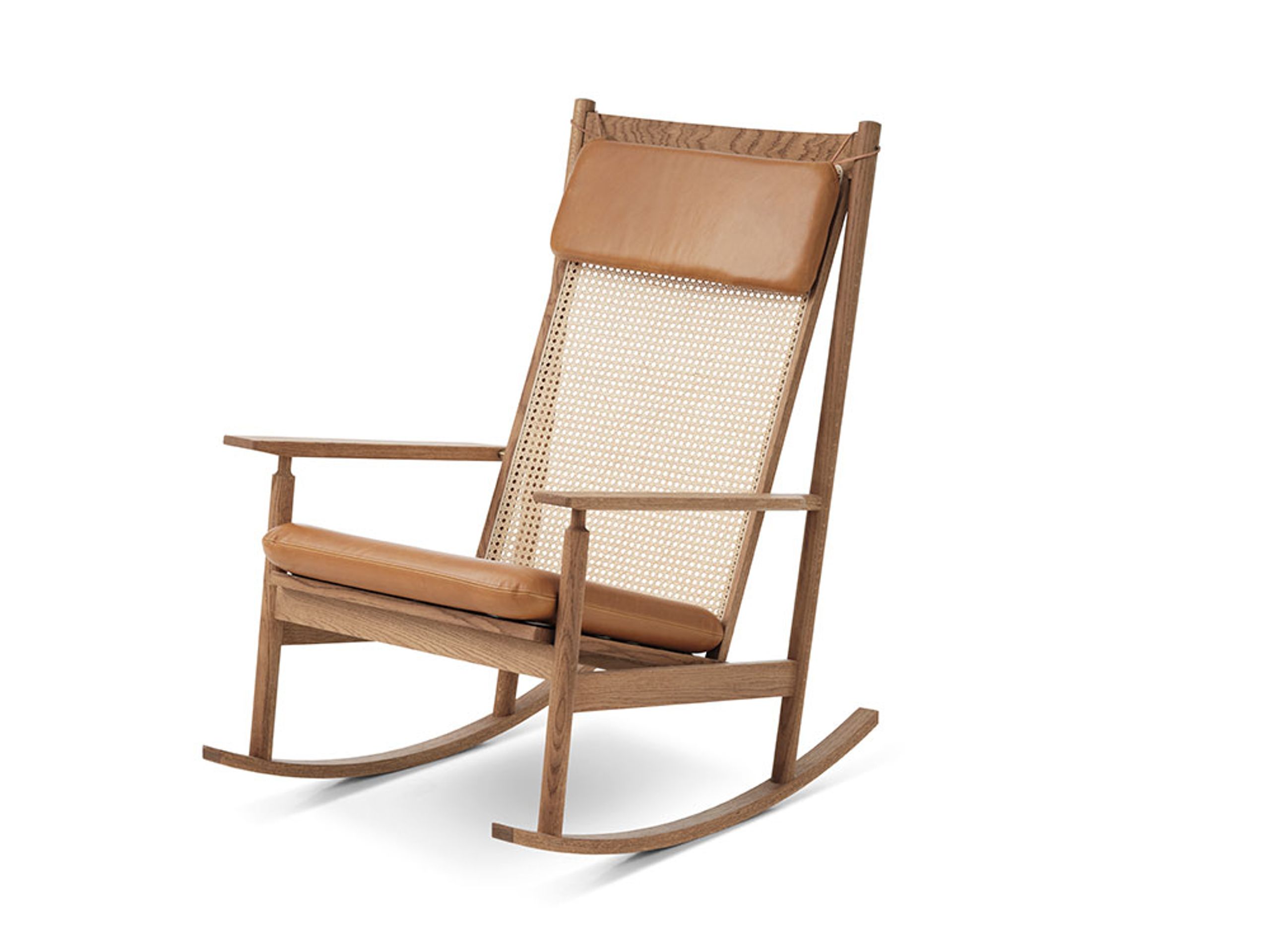 Warm Nordic - - Swing Rocking Chair - Silk 0250 (Cognac)