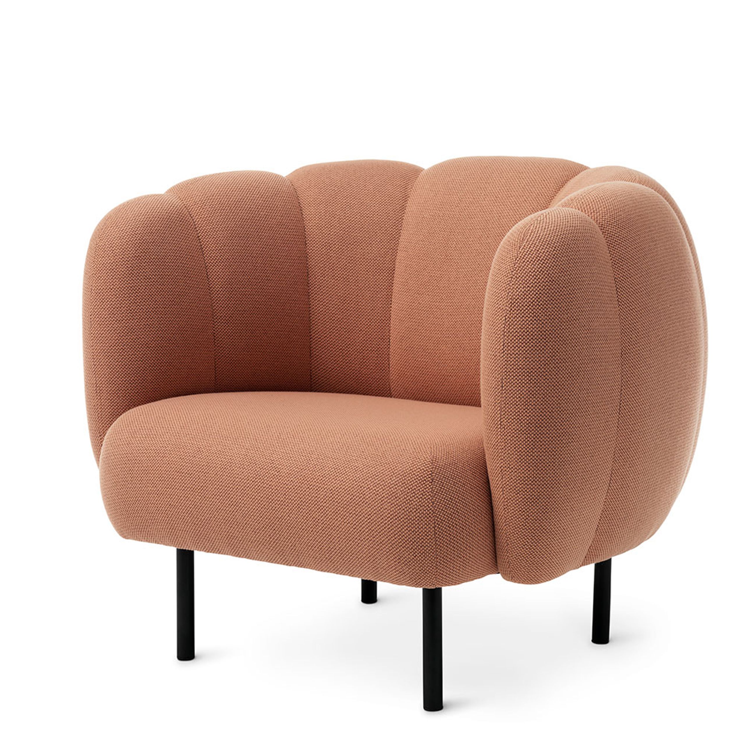 Warm Nordic - Armchair - Cape Stitch Lounge Chair - Merit 035 (Fresh Peach)