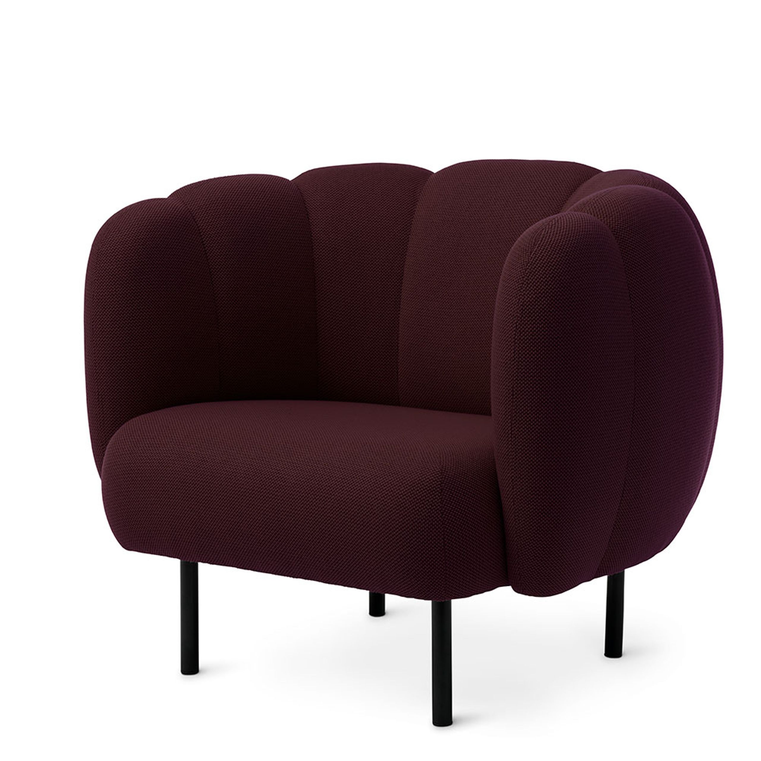 Warm Nordic - Armchair - Cape Stitch Lounge Chair - Merit 040 (Burgundy)