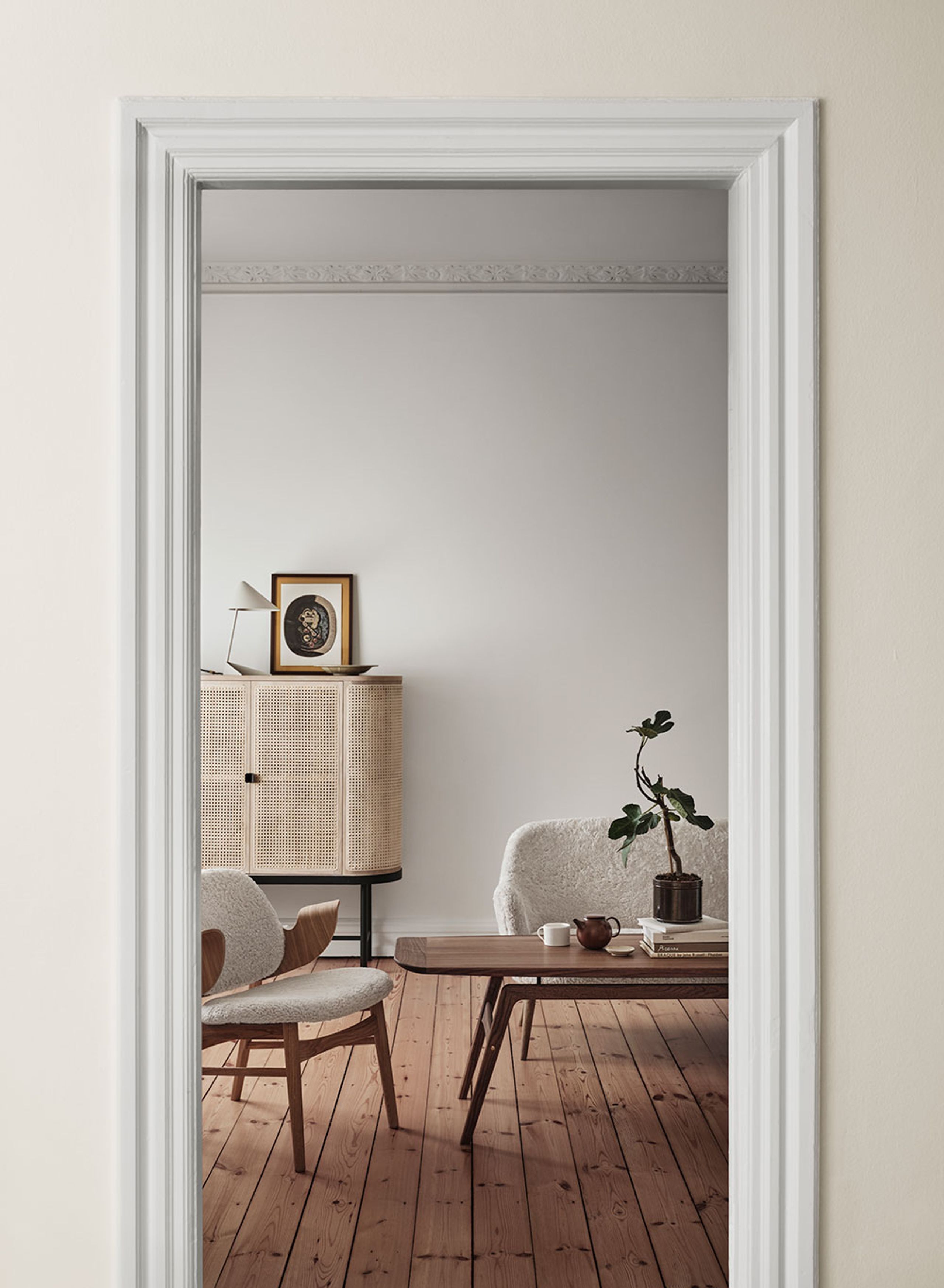 Warm Nordic - Sessel - Dwell Chair - Merit 014 (Light Sky) / Rewool 768 (Light Steel Blue)