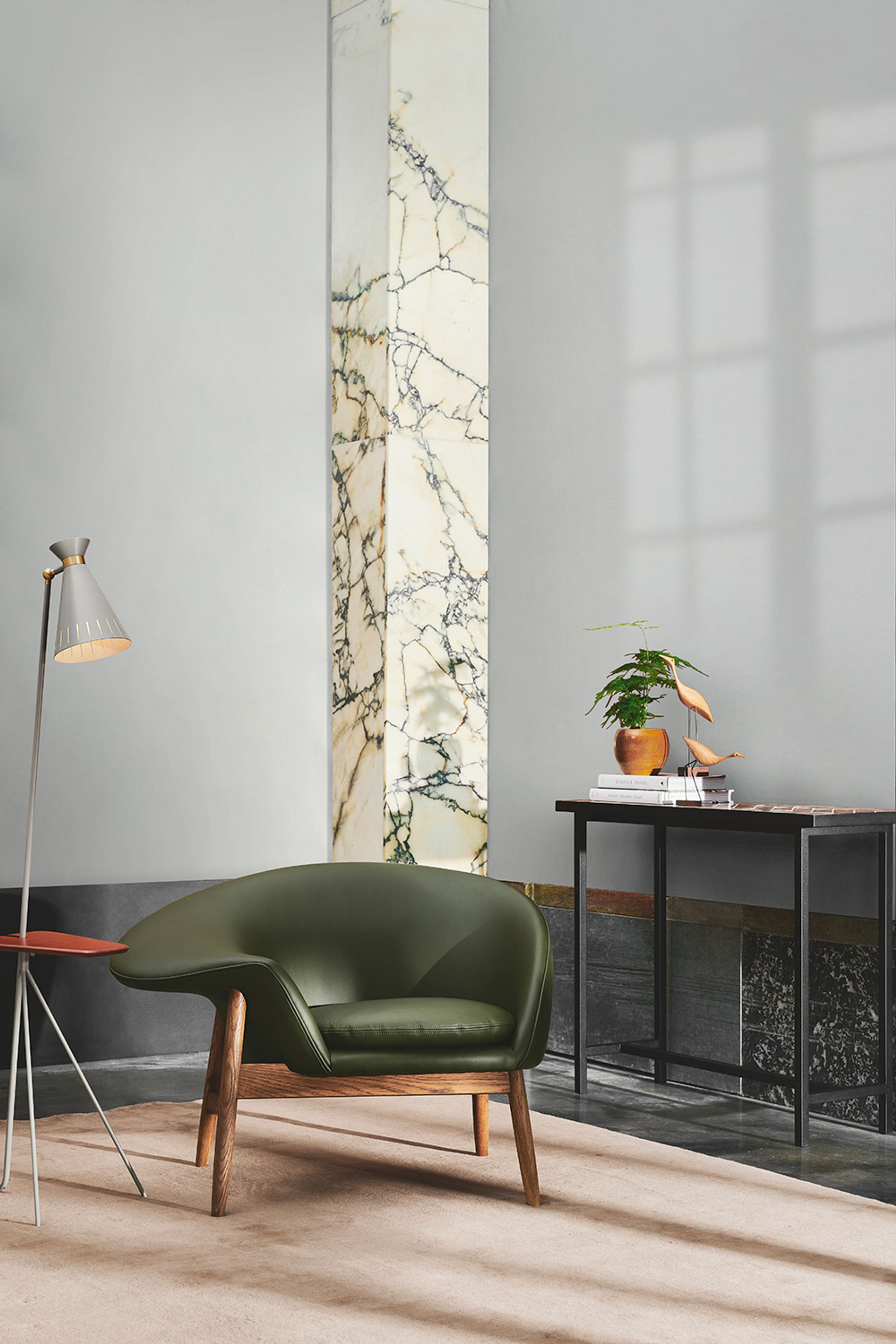 Warm Nordic - Armchair - Fried Egg Chair / Oiled Teak - Soave (Nature)