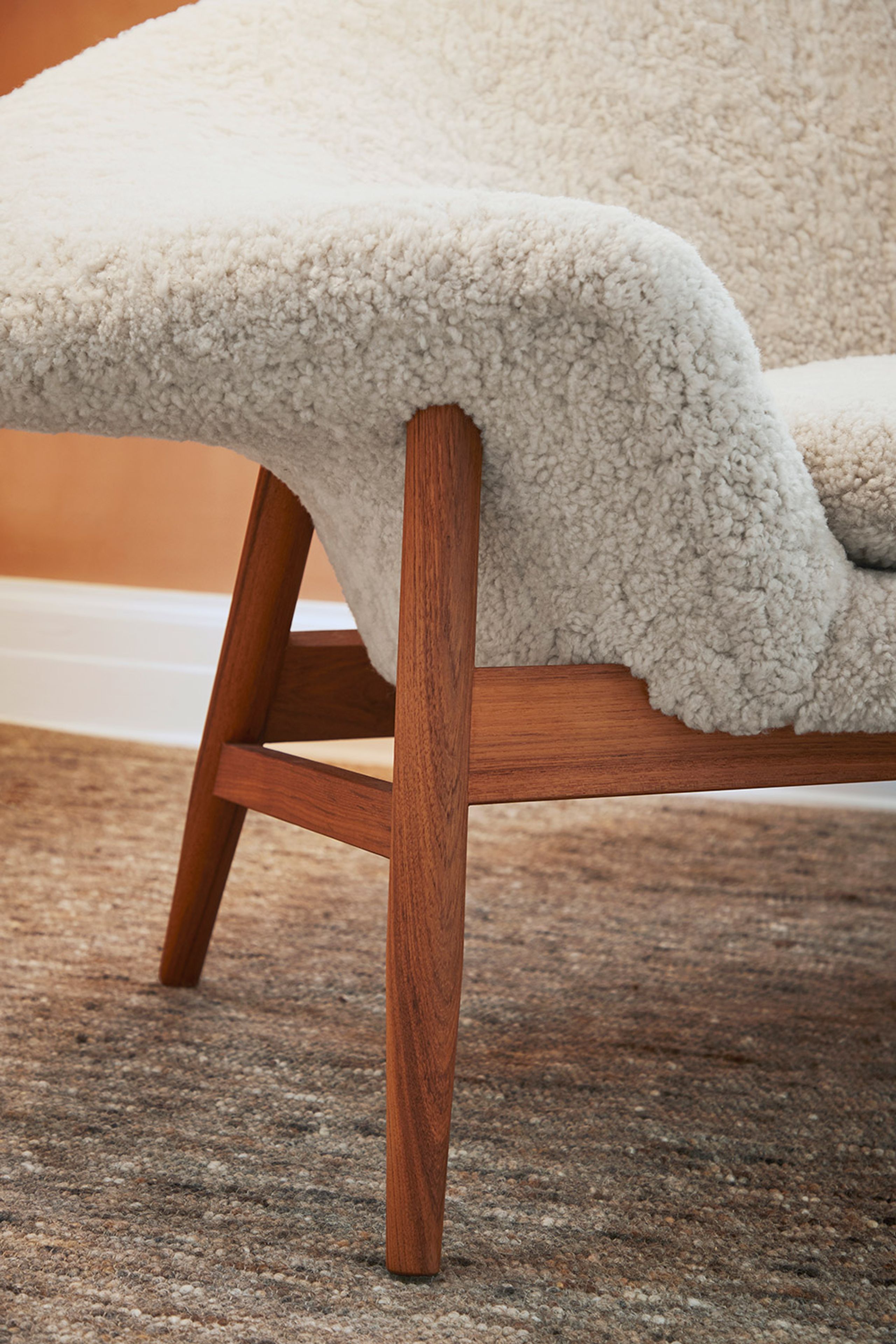 Warm Nordic - Armchair - Fried Egg Chair / Oiled Teak - Soave (Nature)