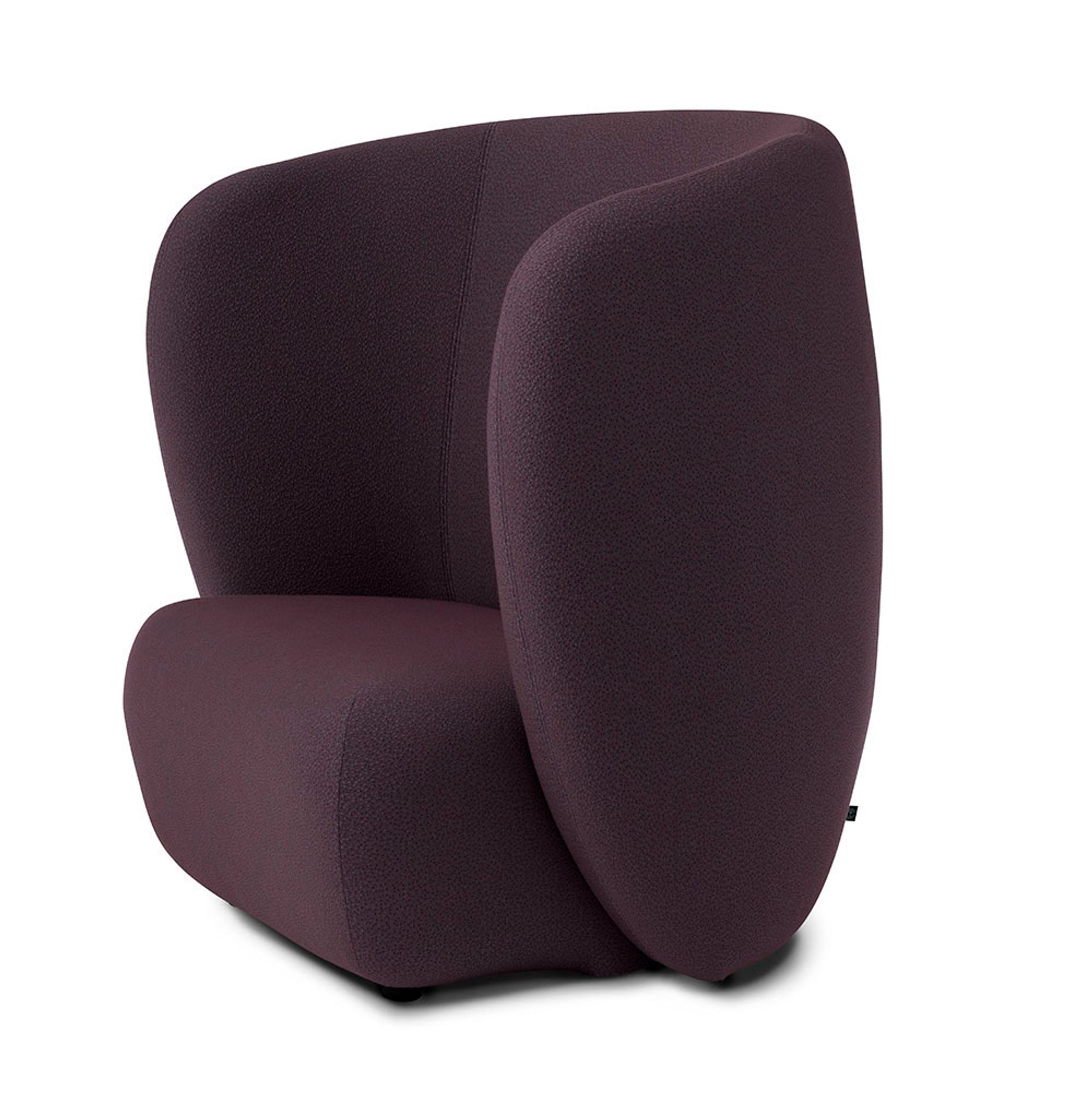 Warm Nordic - Kreslo - Haven Lounge Chair - Sprinkles 694 (Eggplant)