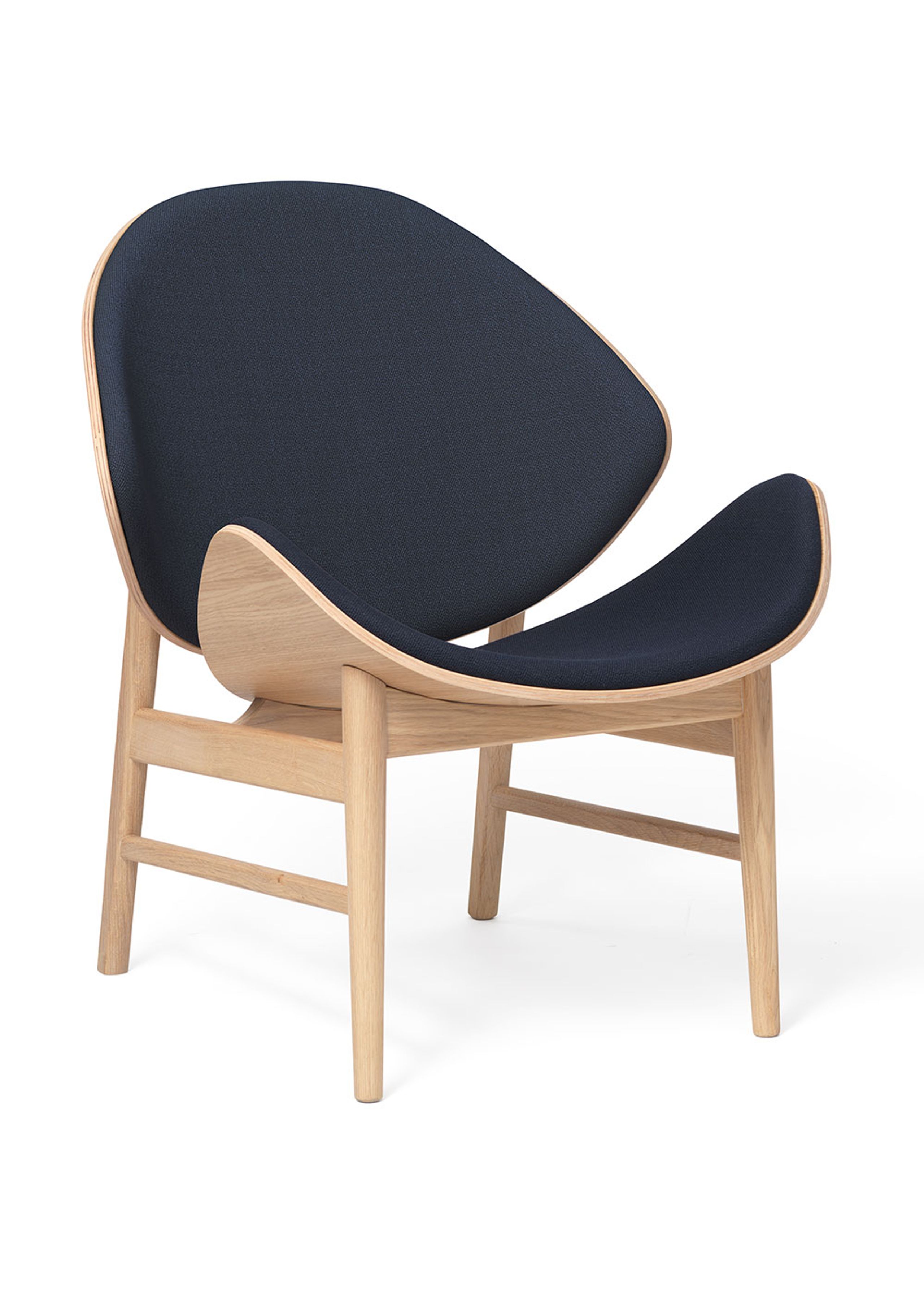 Warm Nordic - Armchair - The Orange / White Oiled Oak - Vidar 554 (Navy Blue)