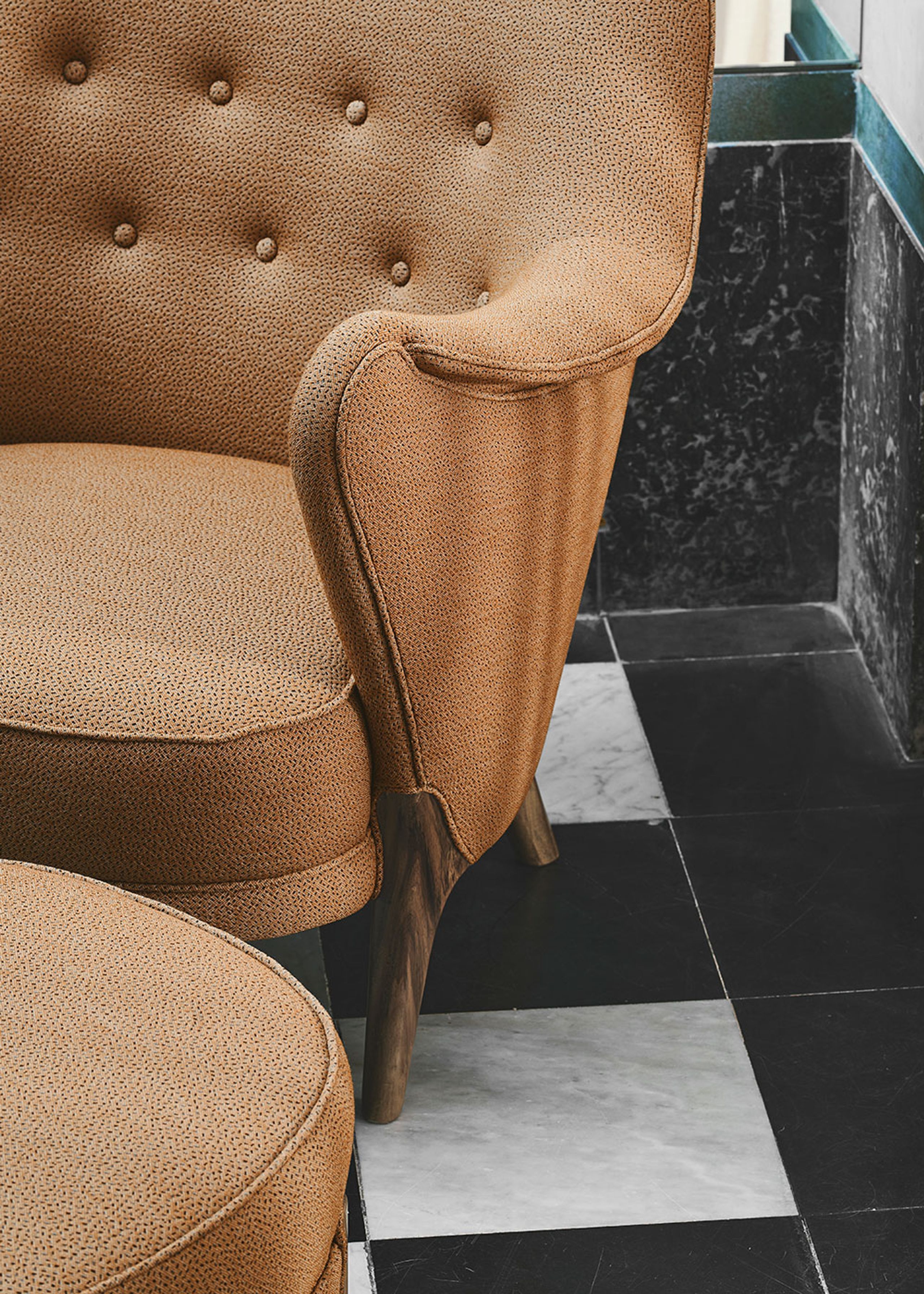 Warm Nordic - Chaise lounge - Cocktail Lounge Chair - Hallingdal 220 (Light Brown)