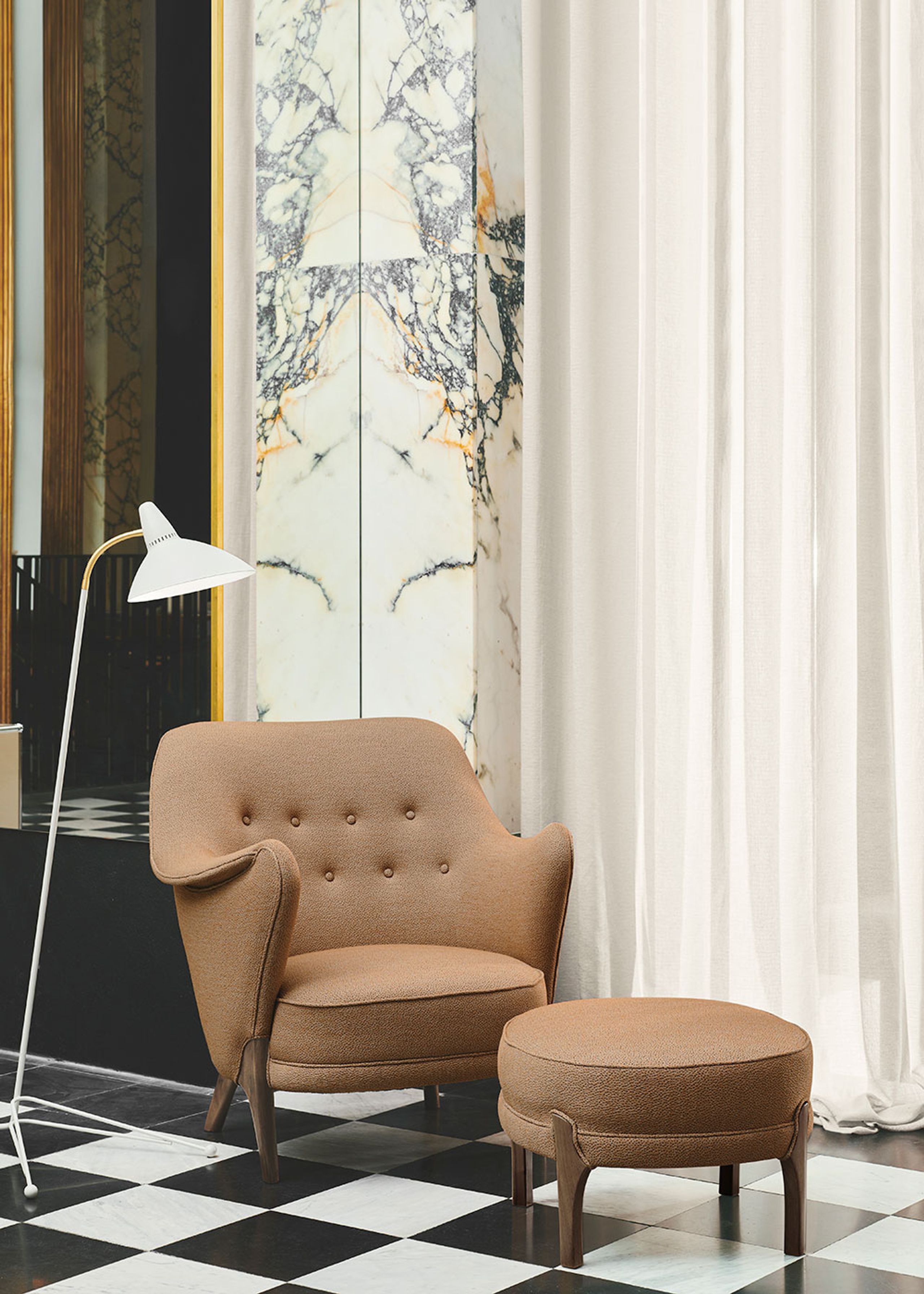 Warm Nordic - Sedia a sdraio - Cocktail Lounge Chair - Merit 009 (Grey Blue)