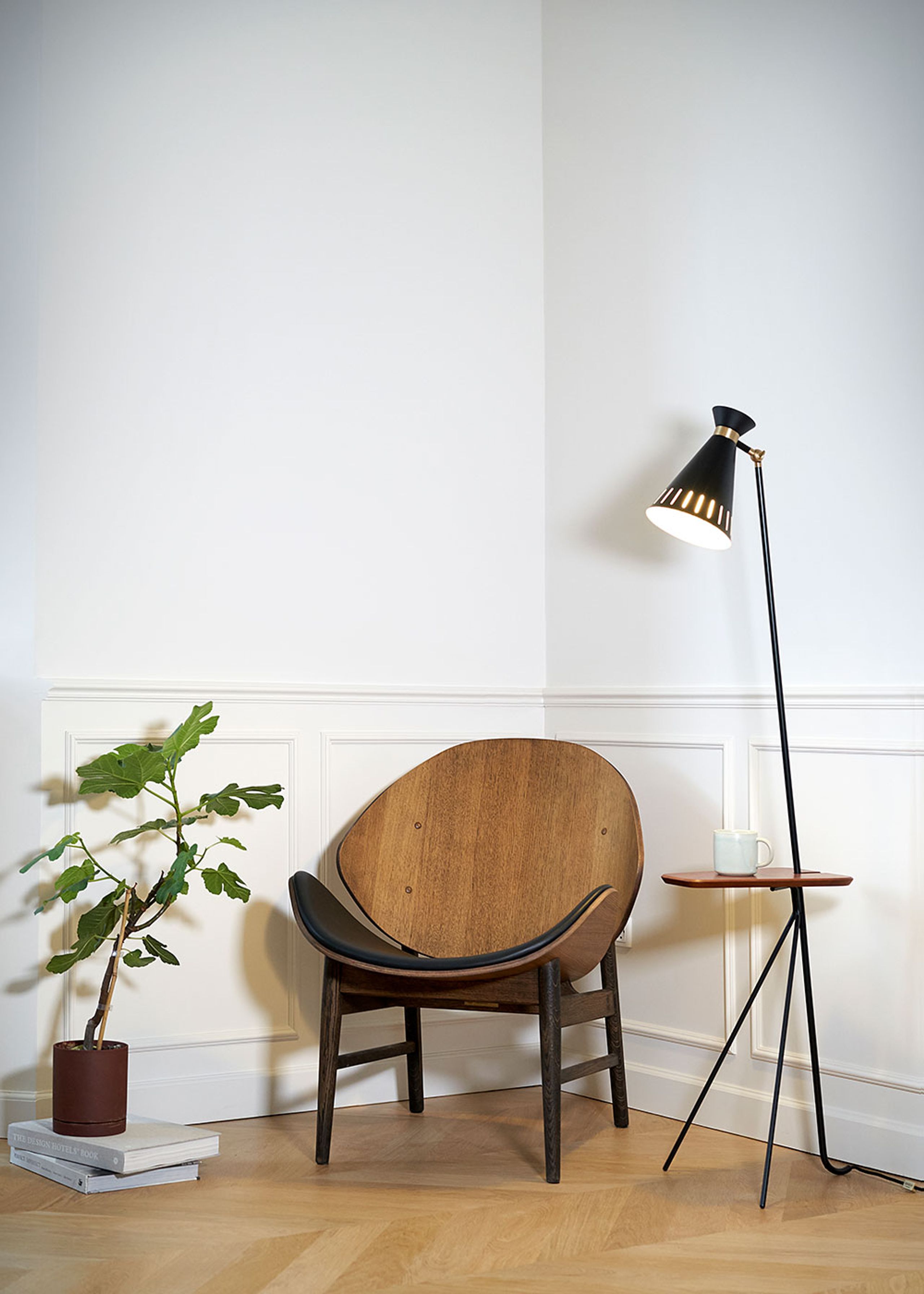 Warm Nordic - Pendule - Cone / Floor Lamp - Clear White, Marble