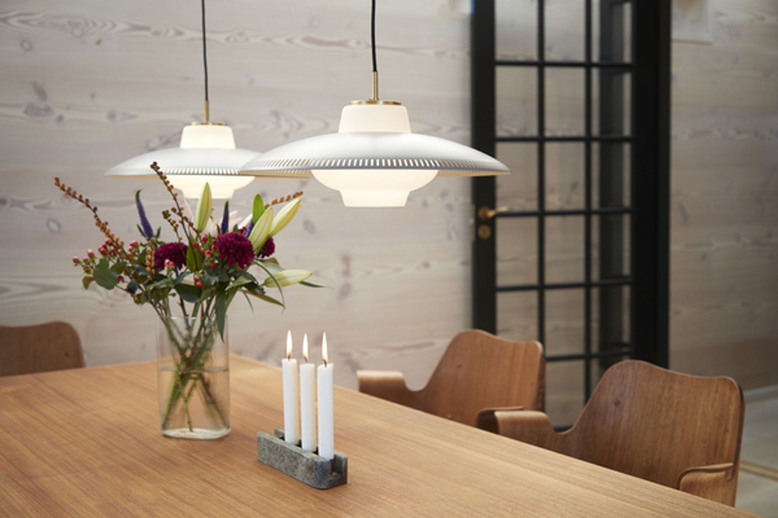 Warm Nordic - Pendant Lamp - Opal Shade - Snow White