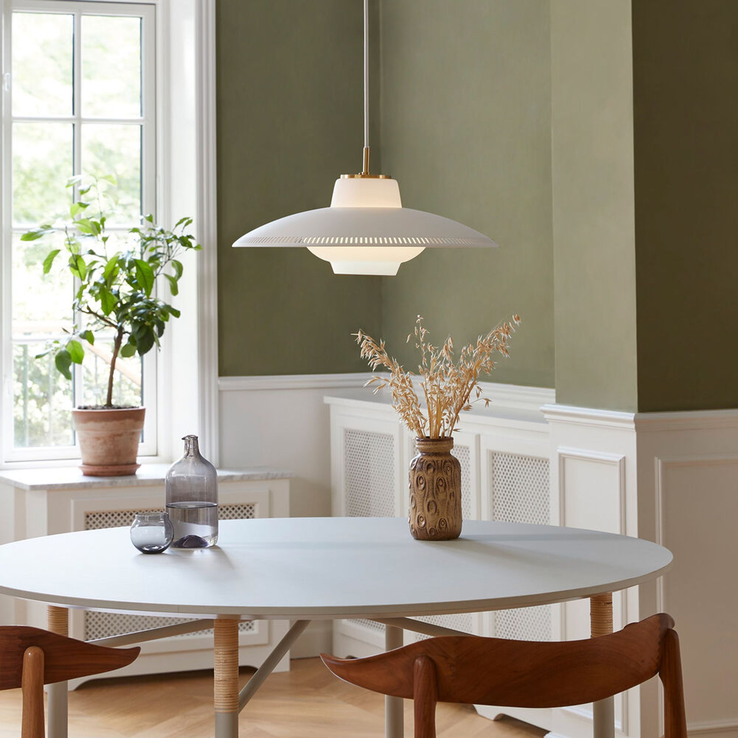 Warm Nordic - Pendant Lamp - Opal Shade - Snow White