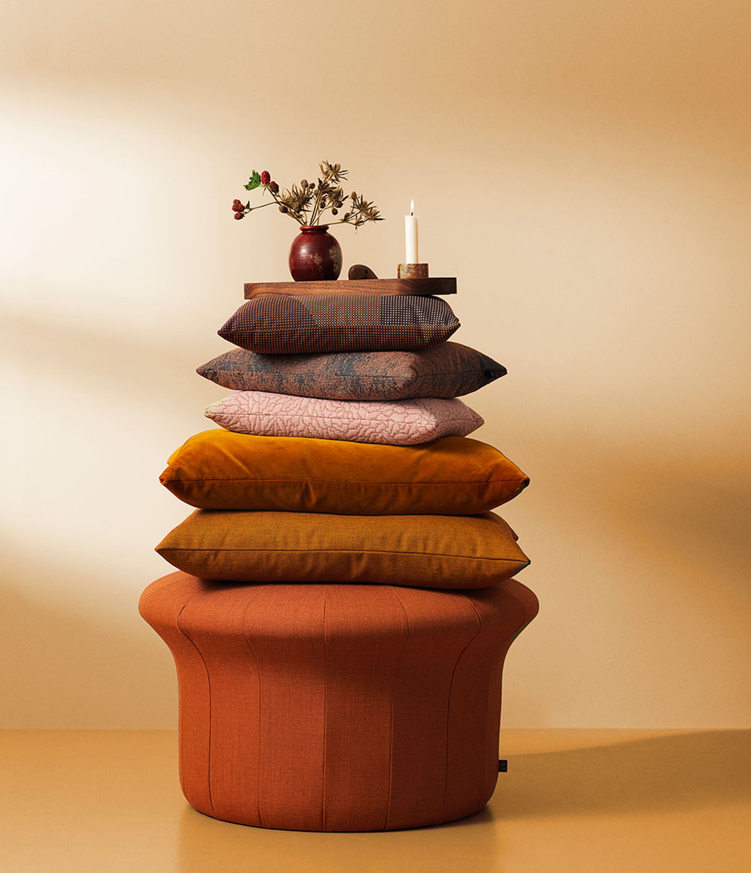 Warm Nordic - Kudde - Galore Cushion - Sprinkles 294 (Mocca)