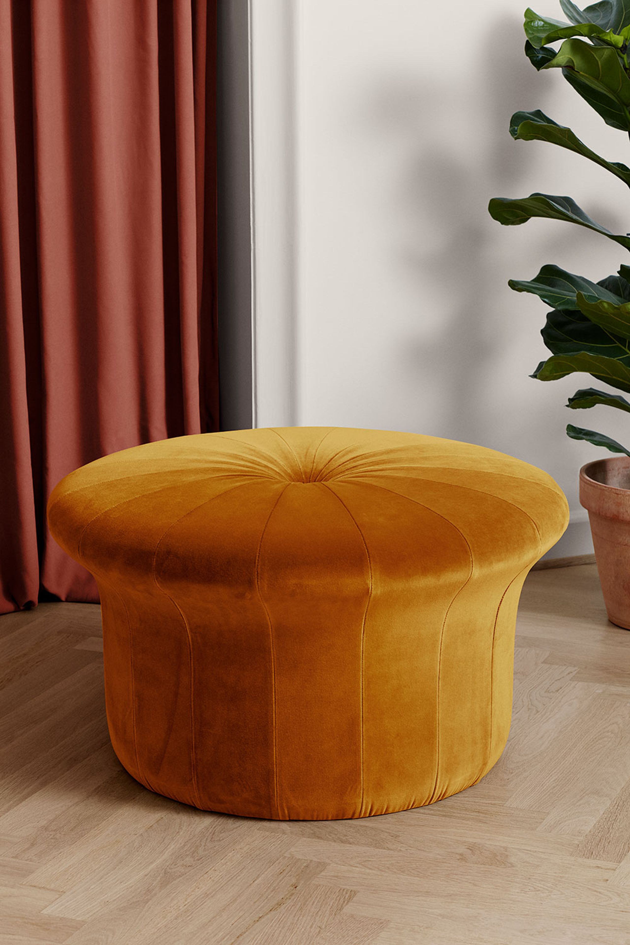 Warm Nordic - Puf - Grace Pouf - Canvas 424 (Dark Ochre)