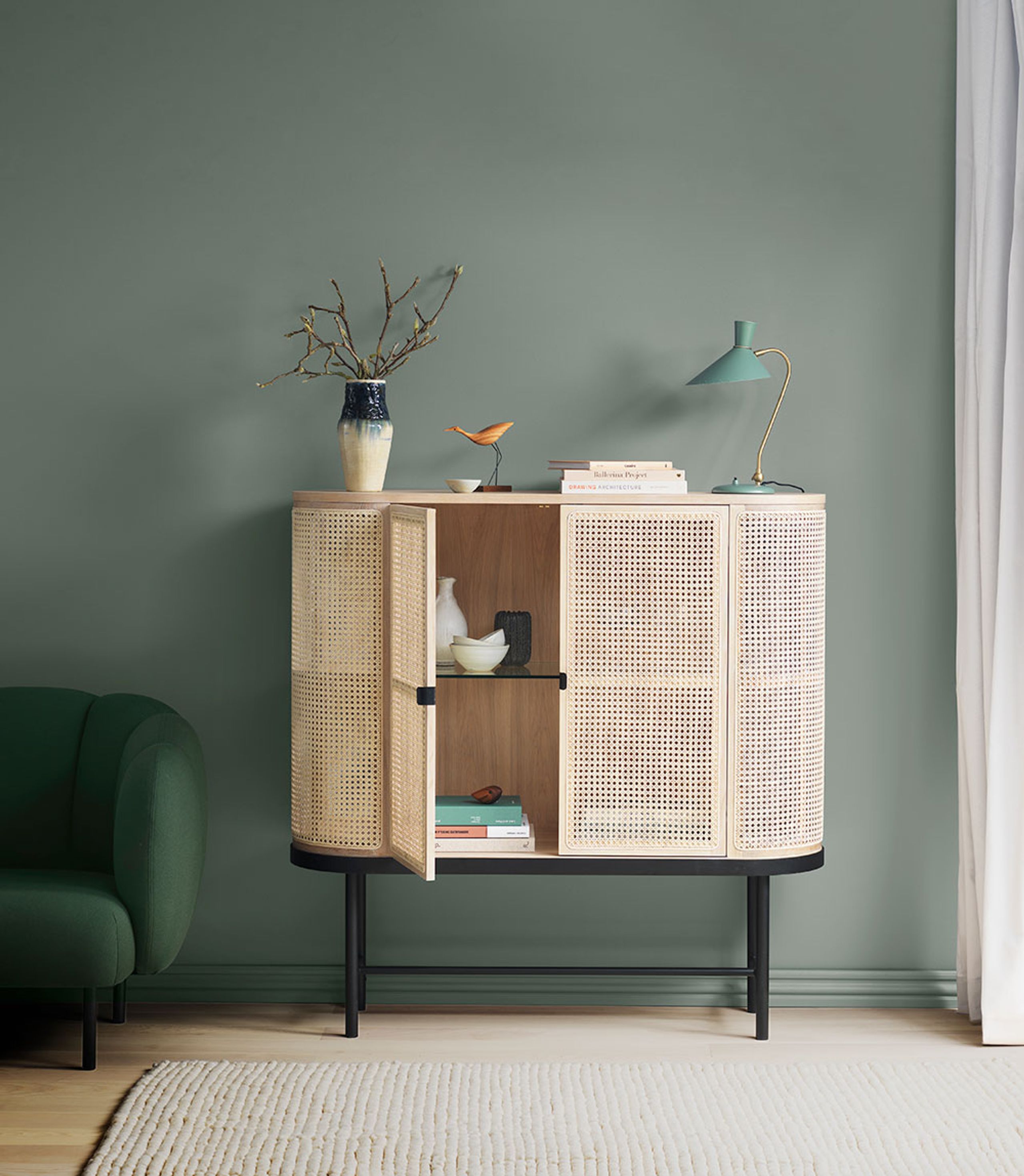 Warm Nordic - Cabinet - Be My Guest / Sideboard - French Cane