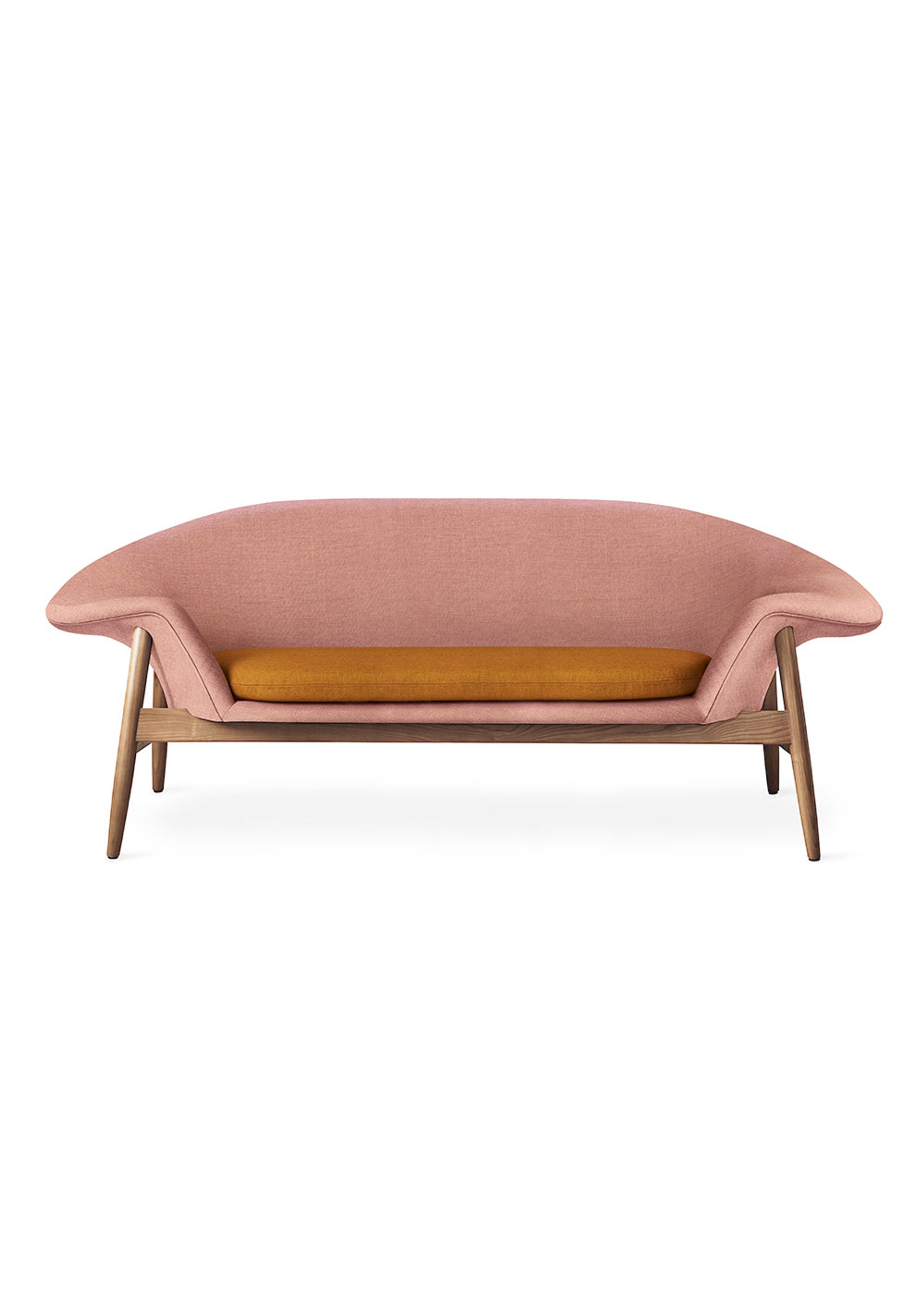Warm Nordic - Sofa - Fried Egg Sofa / Oiled Oak - Canvas 614 (Pale Rose) / Canvas 424 (Dark Ochre)