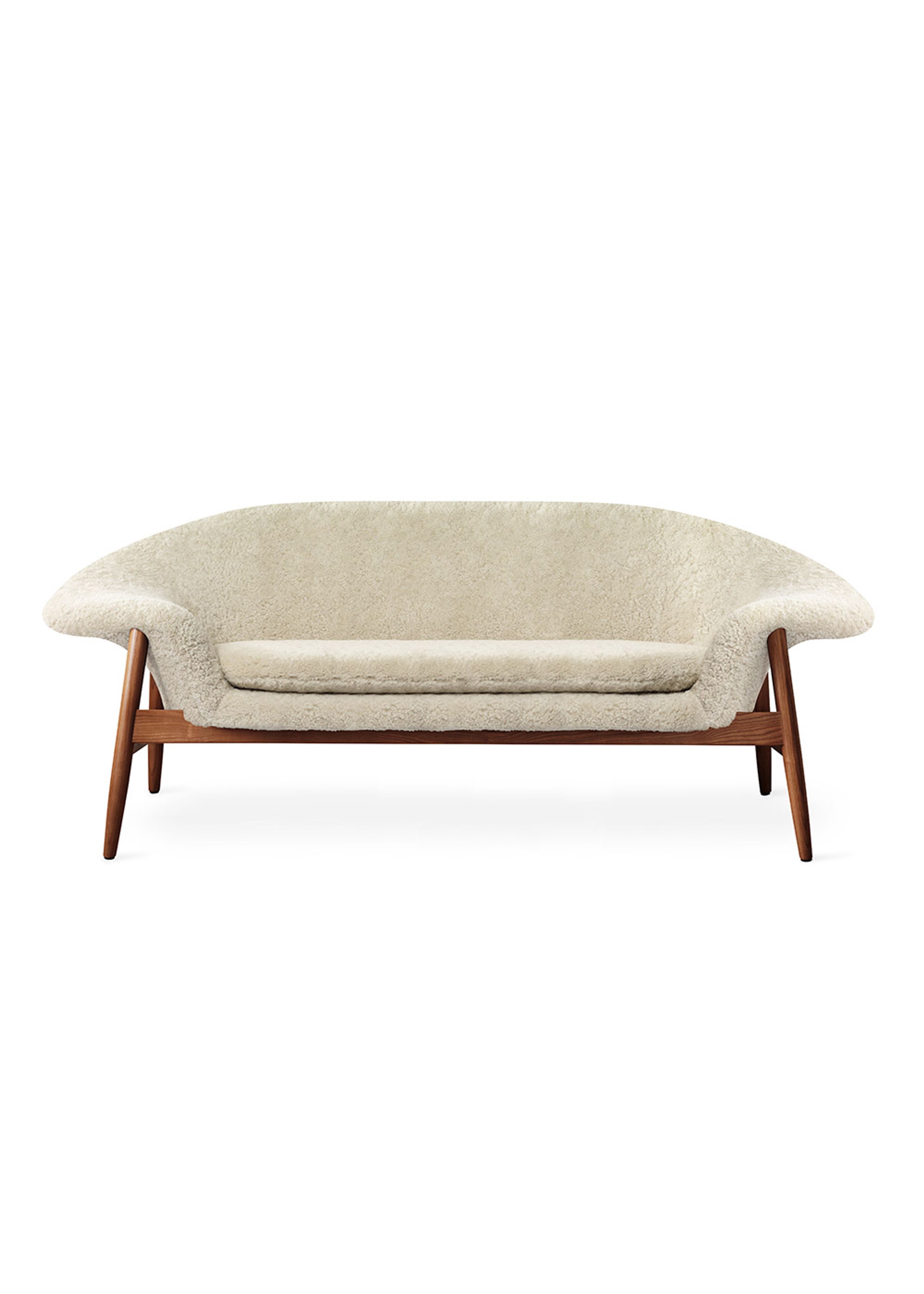 Warm Nordic - Sofa - Fried Egg Sofa / Oiled Teak - Sheepskin (Moonlight)