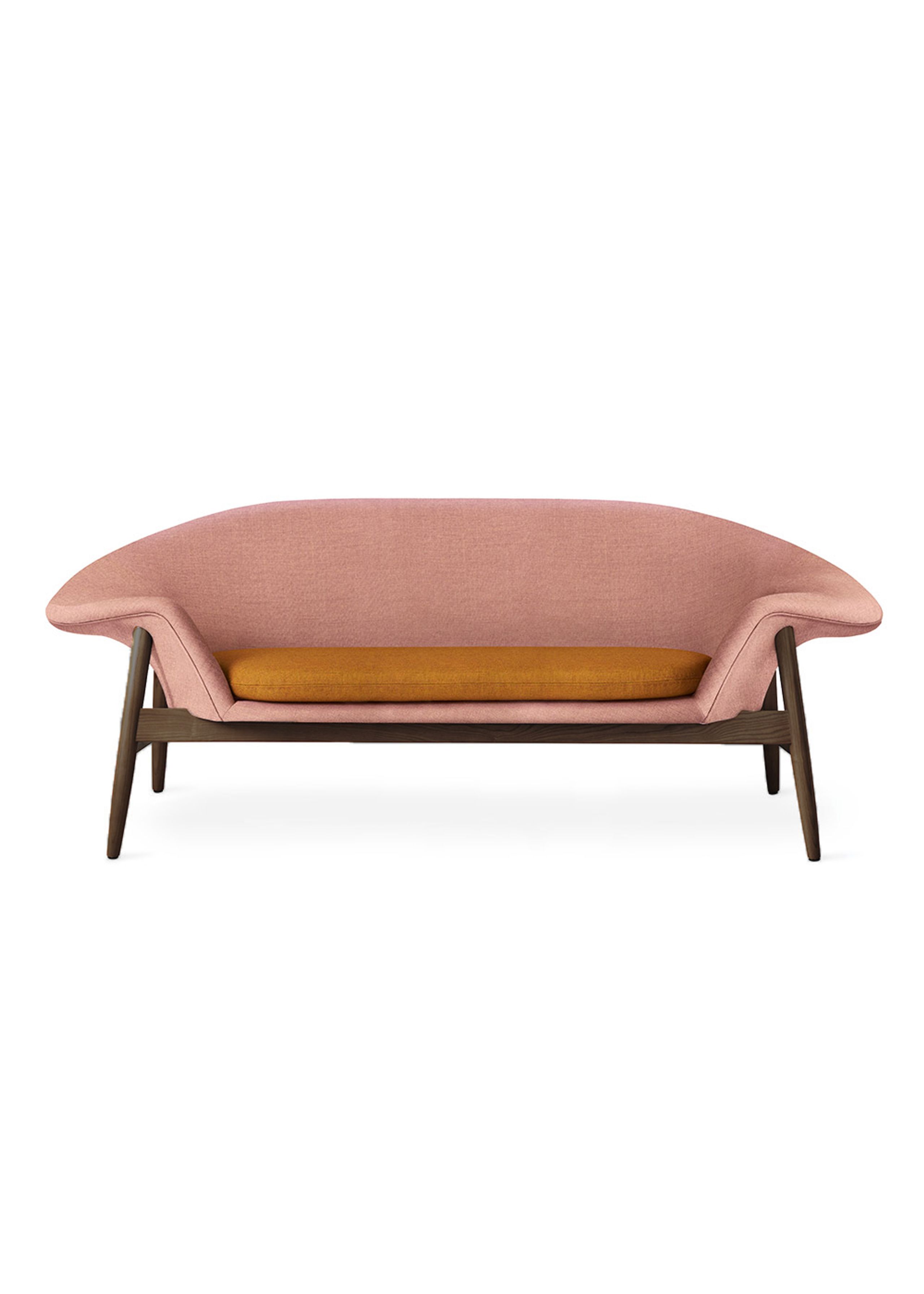 Warm Nordic - Sofa - Fried Egg Sofa / Smoked Oak - Canvas 614 (Pale Rose) / Canvas 424 (Dark Ochre)