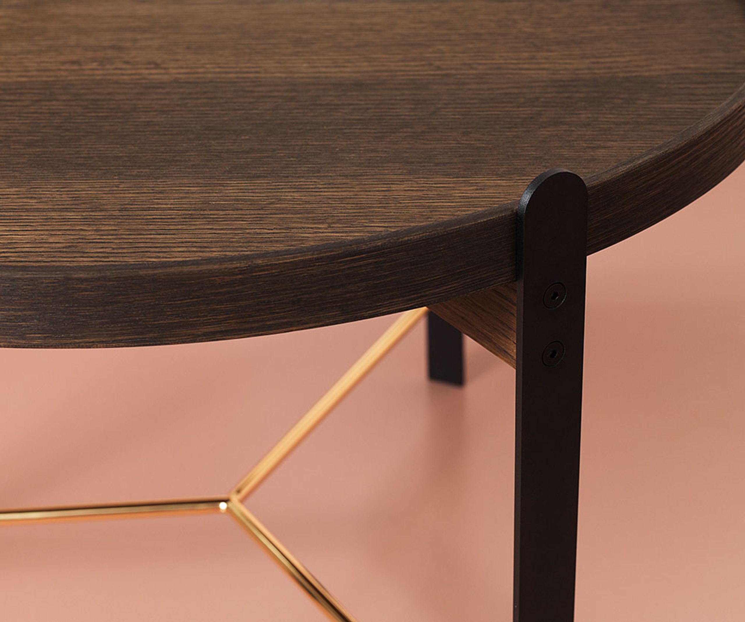 Warm Nordic - Salontafel - Compose Table - Large - Smoked Oak / Brass