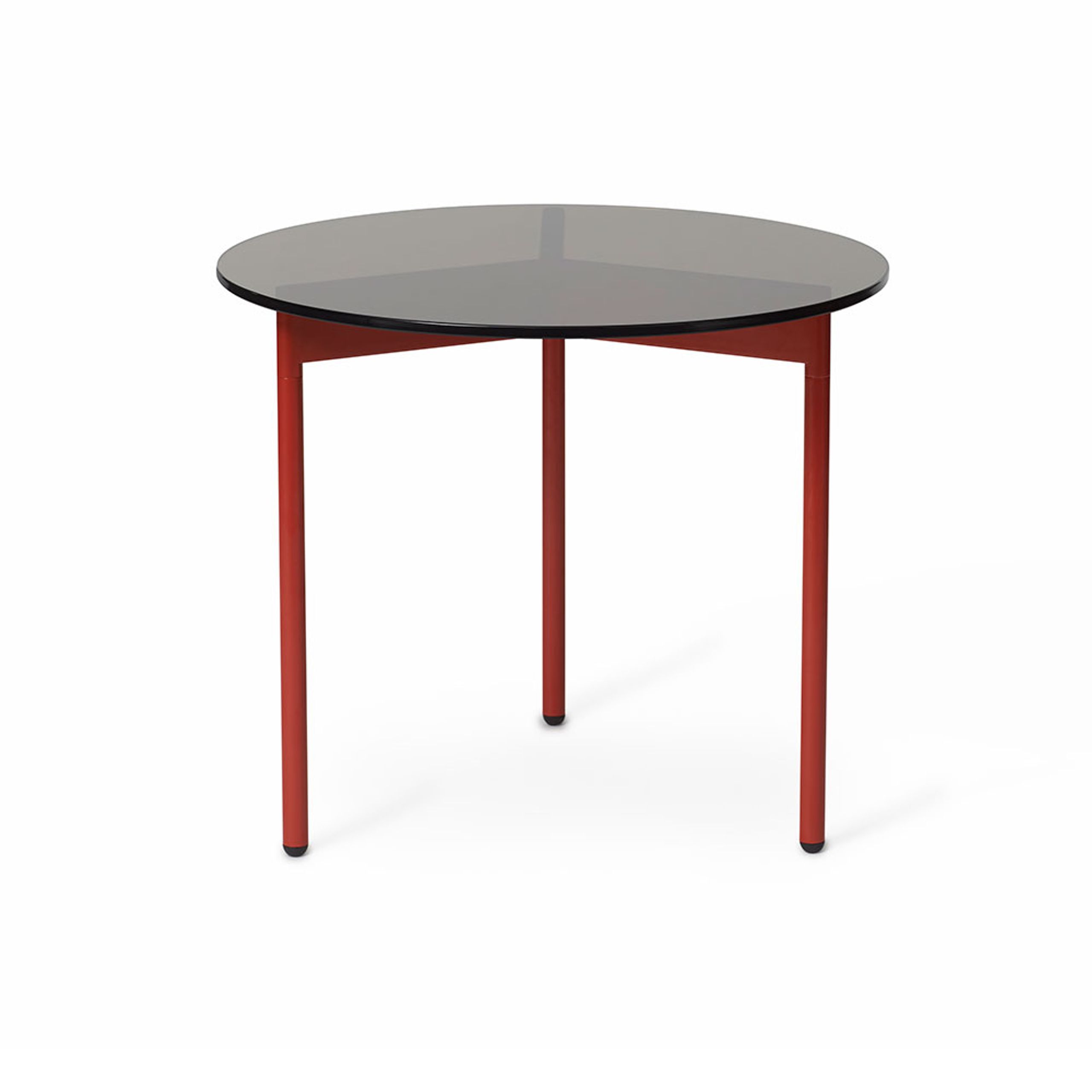 Warm Nordic - Table basse - From Above Table - Small - Smoke Grey / Rusty Red