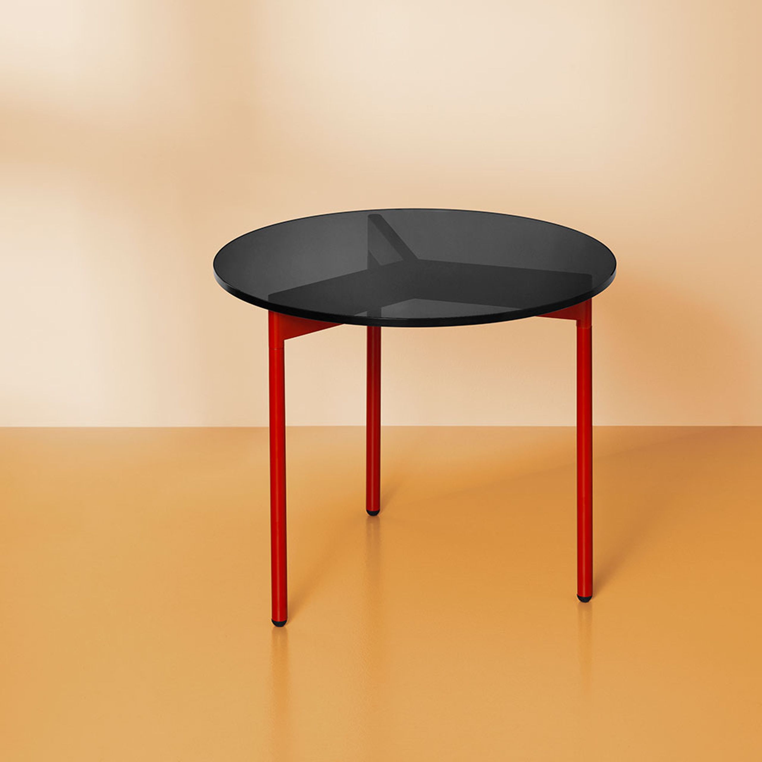 Warm Nordic - Table basse - From Above Table - Small - Smoke Grey / Rusty Red