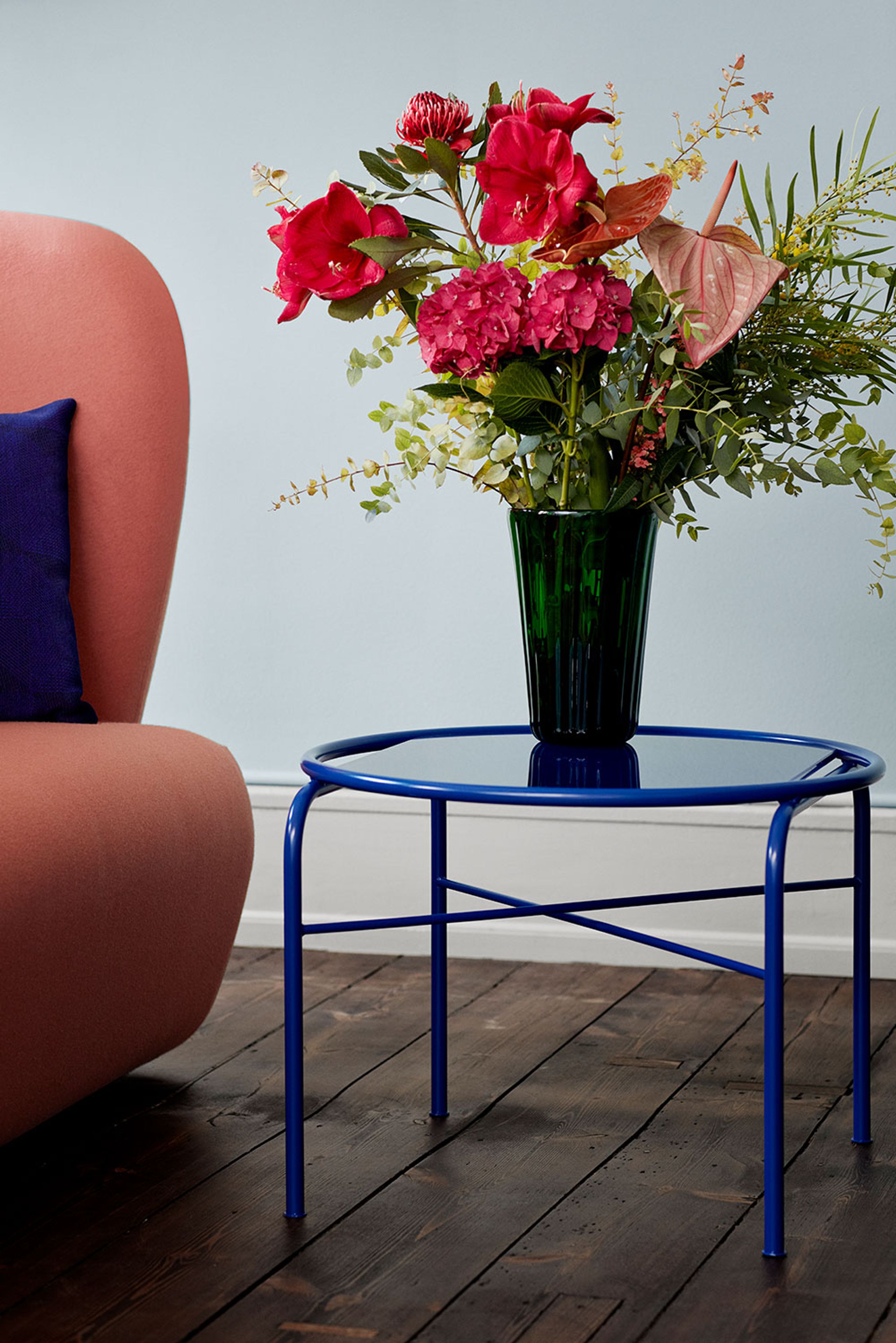 Warm Nordic - Salontafel - Secant Table - Round - Cobalt Blue