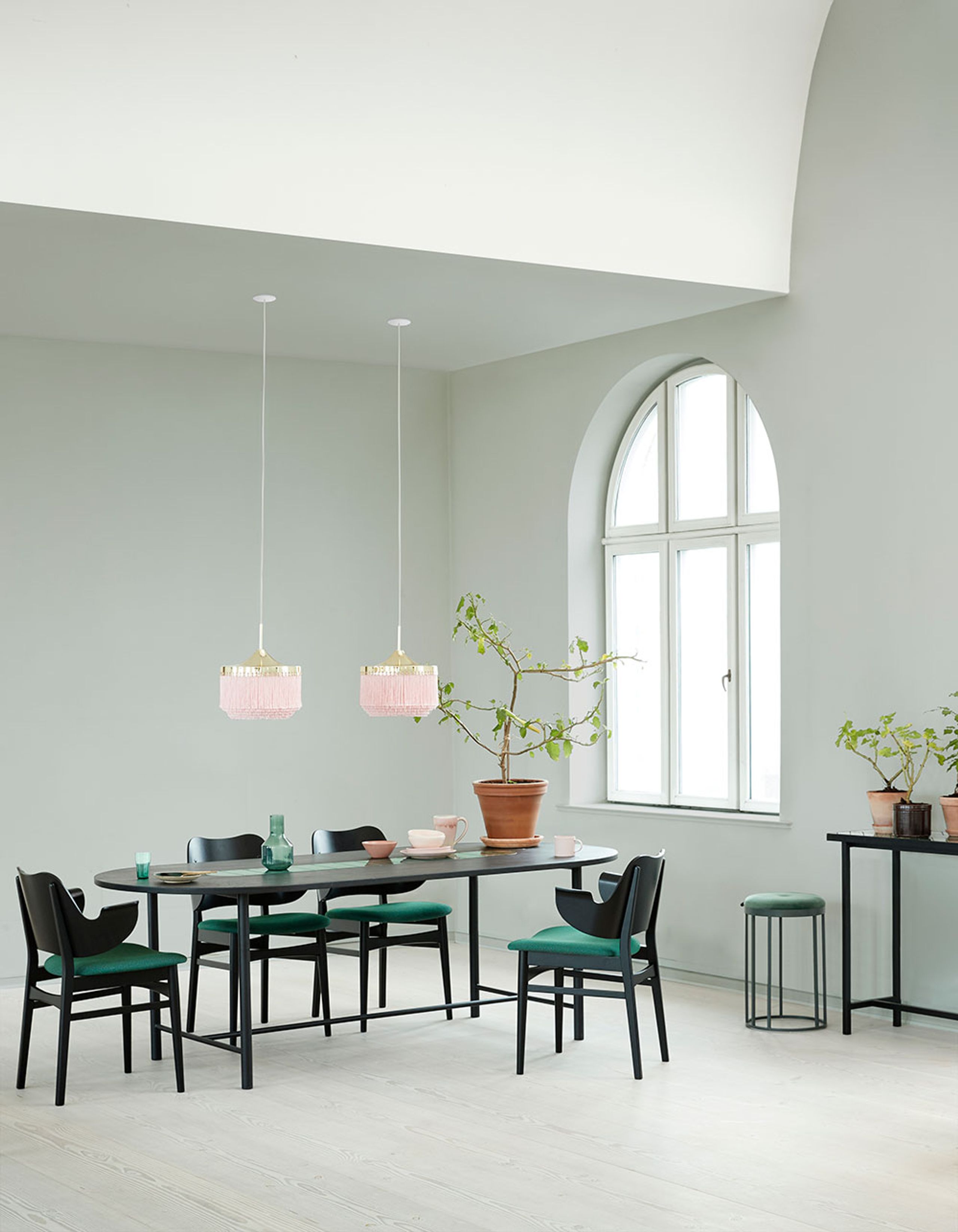 Warm Nordic - Chair - Gesture Chair / White Oiled Oak - Canvas 926 (Sage Green)