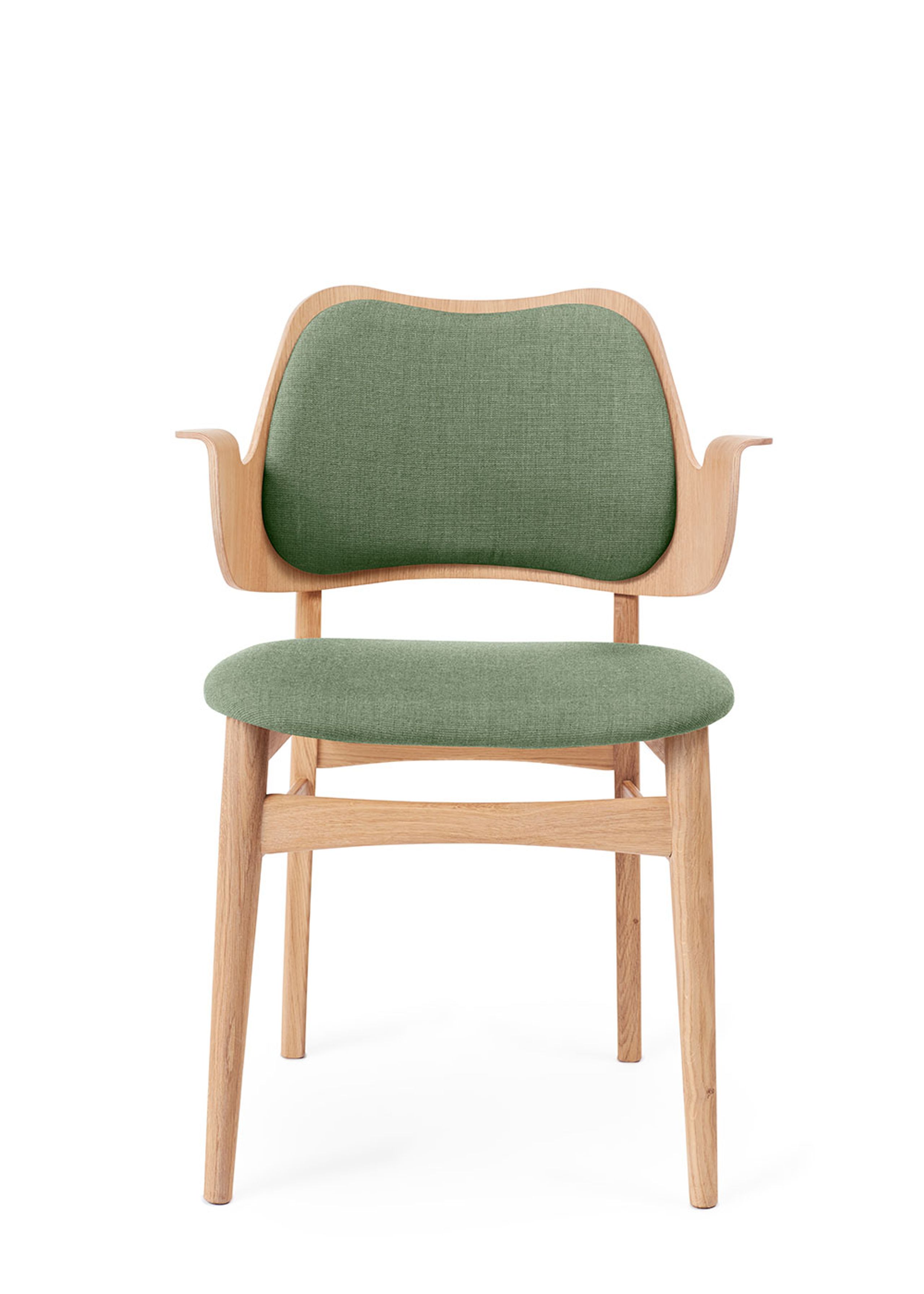 Warm Nordic - Chair - Gesture Chair / White Oiled Oak - Canvas 926 (Sage Green)