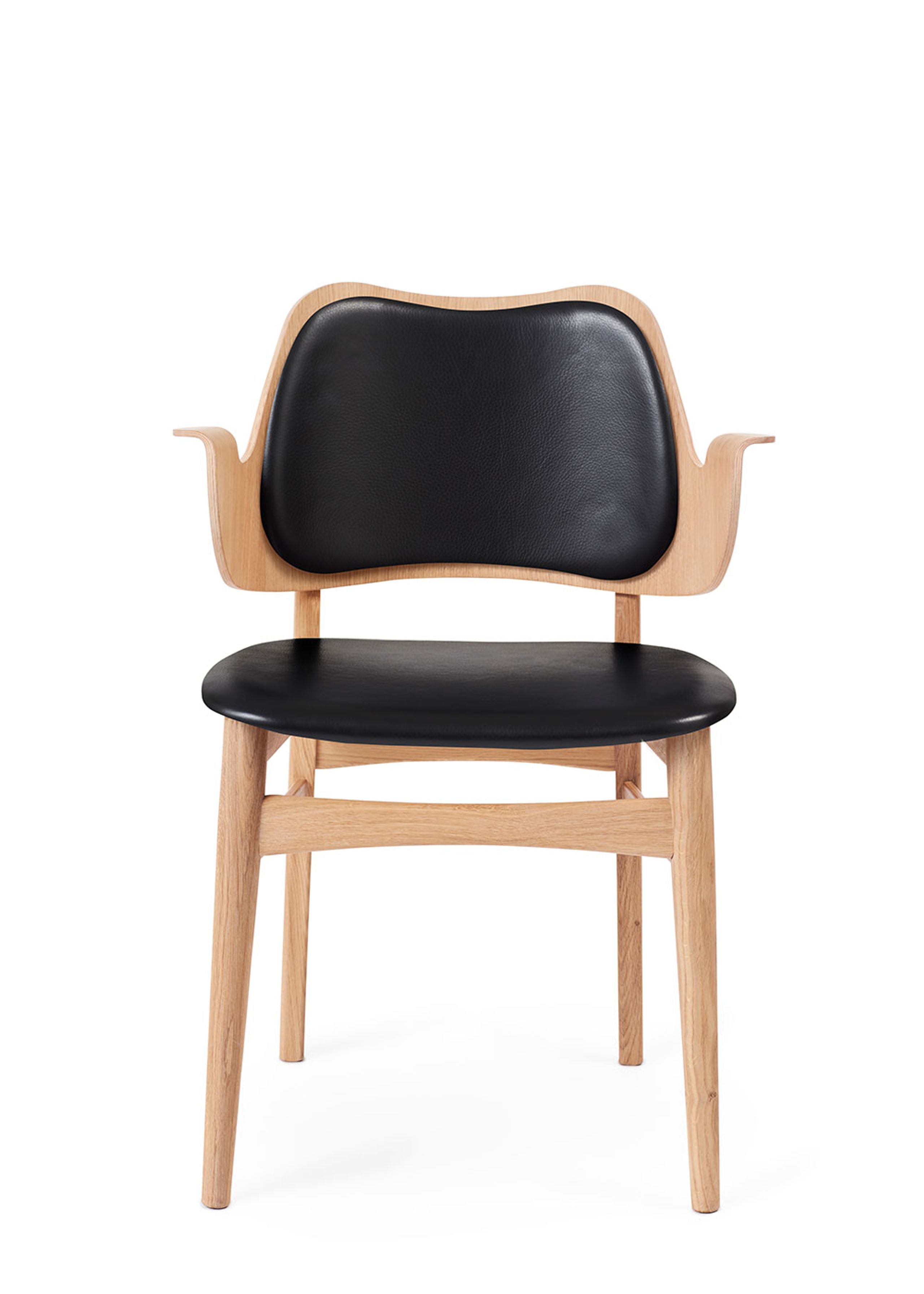 Warm Nordic - Sedia - Gesture Chair / White Oiled Oak - Prescott 207 (Black)