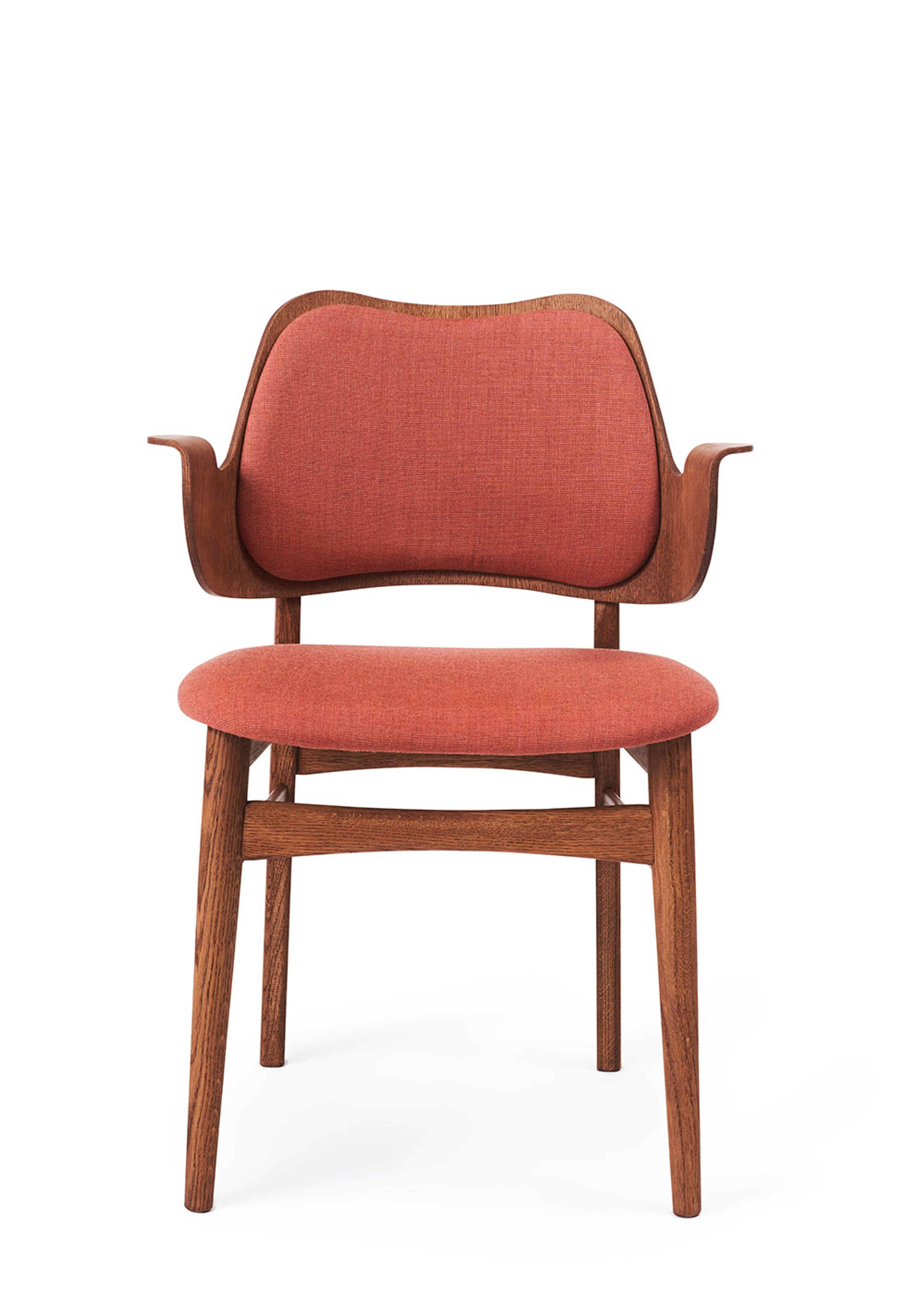 Warm Nordic - Chair - Gesture Chair / Teak Oiled Oak - Canvas 566 (Peachy Pink)