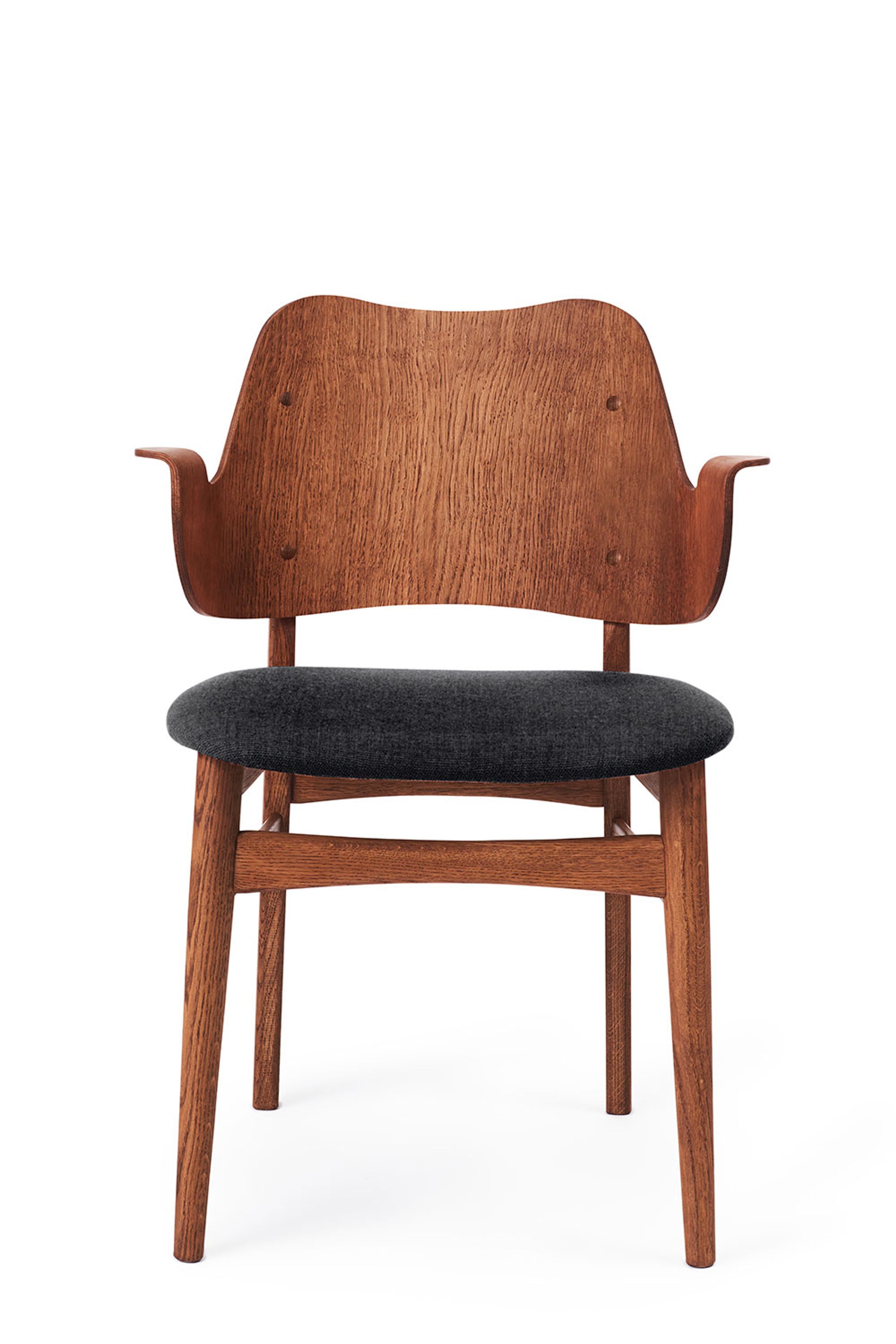 Warm Nordic - Stoel - Gesture Chair / Teak Oiled Oak - Vidar 182 (Anthracite)