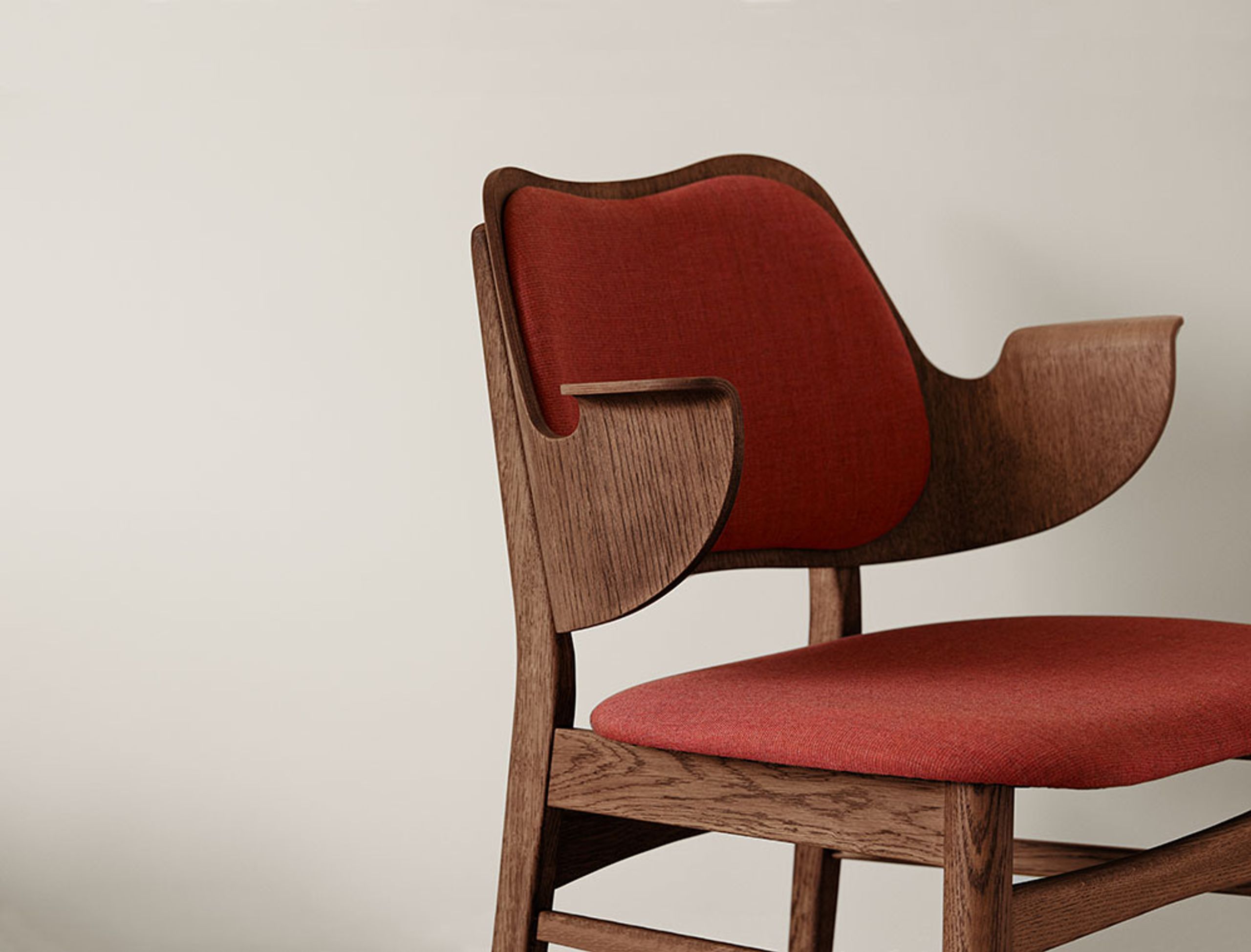 Warm Nordic - Stoel - Gesture Chair / Teak Oiled Oak - Vidar 182 (Anthracite)