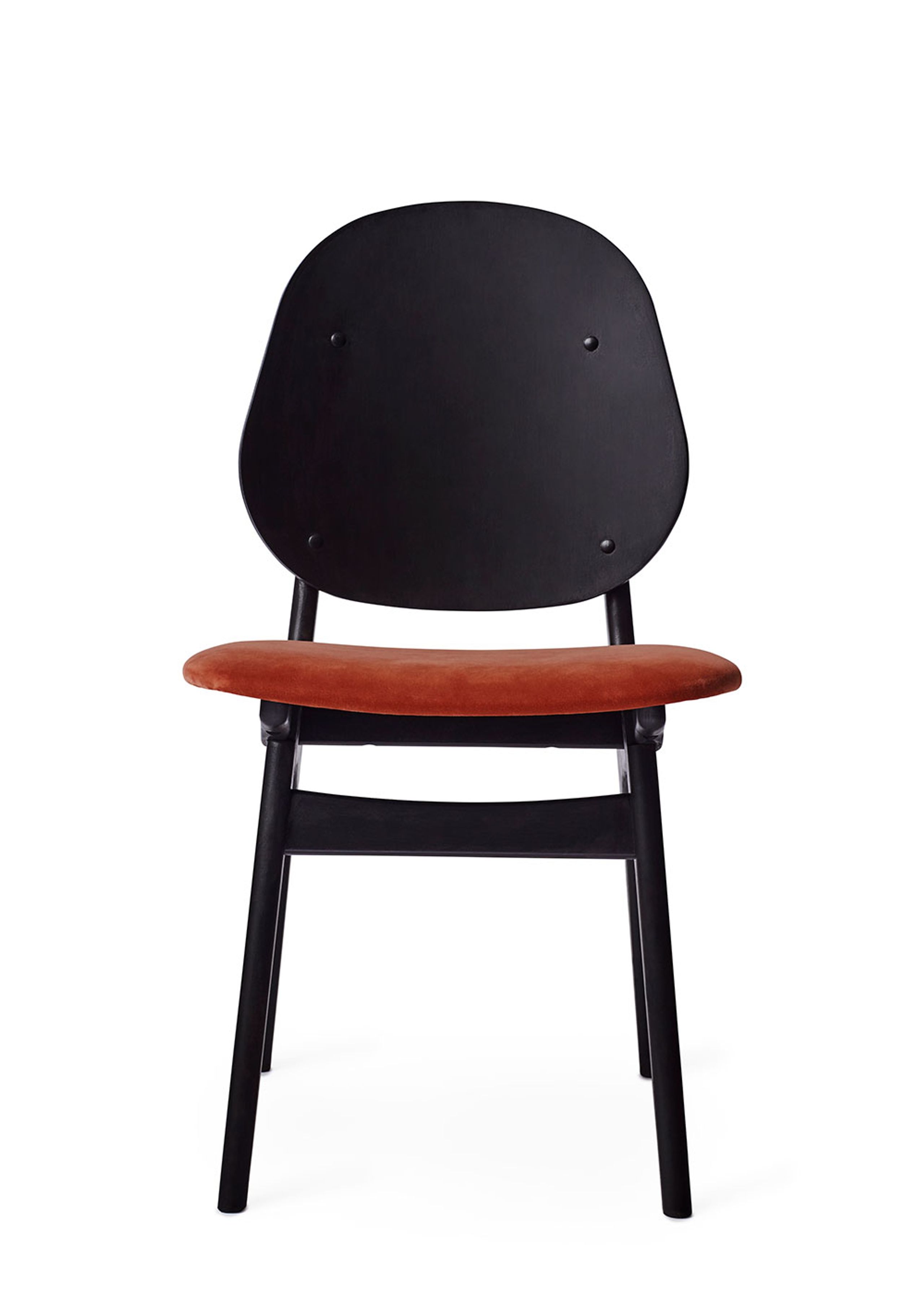 Warm Nordic - Stuhl - Noble Chair / Black Lacquered Oak - Ritz 3701 (Brick Red)