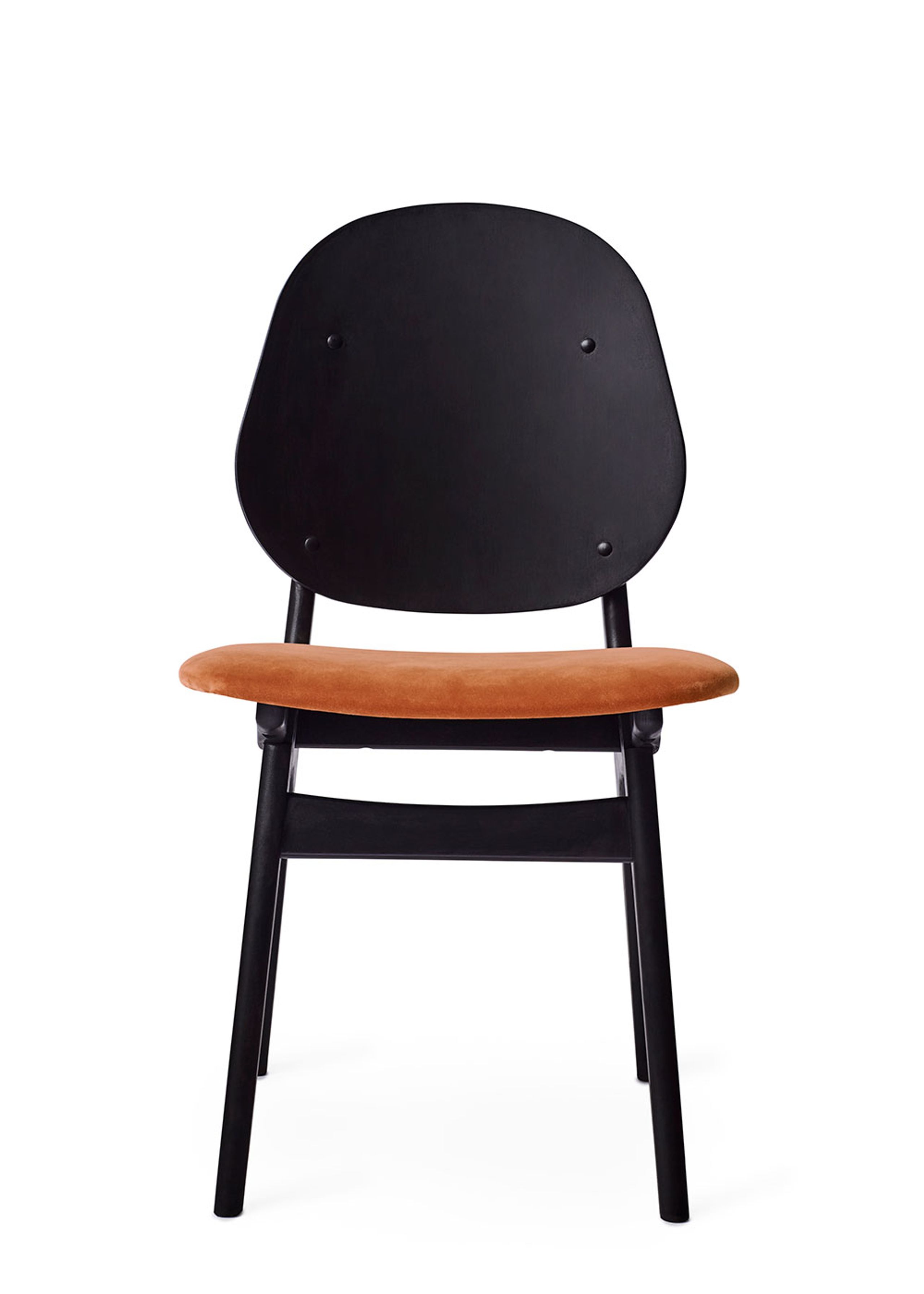 Warm Nordic - Chair - Noble Chair / Black Lacquered Oak - Ritz 8008 (Rusty Rose)