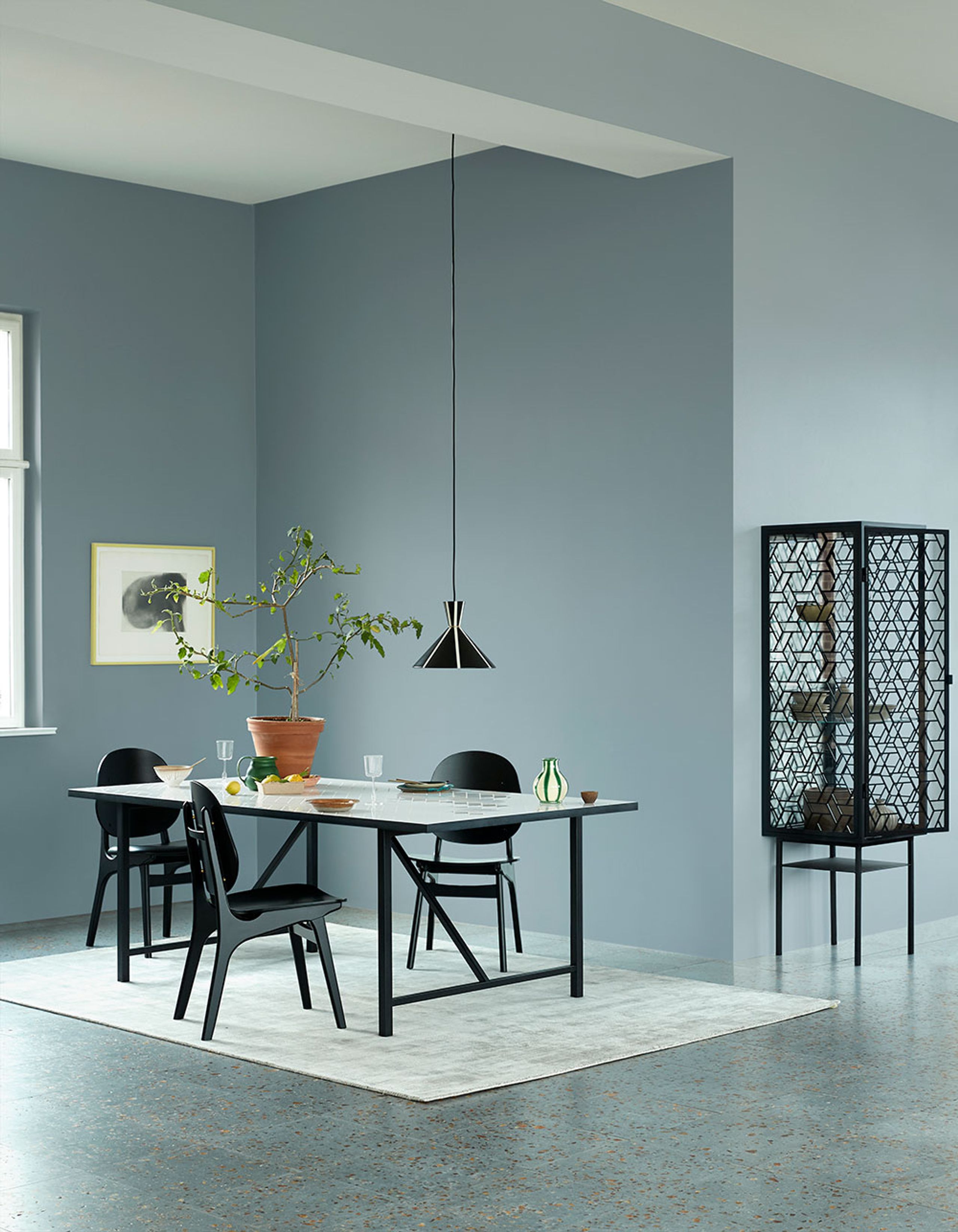 Warm Nordic - Stuhl - Noble Chair / Black Lacquered Oak - Savananna 152 (Graphic Sprinkle)