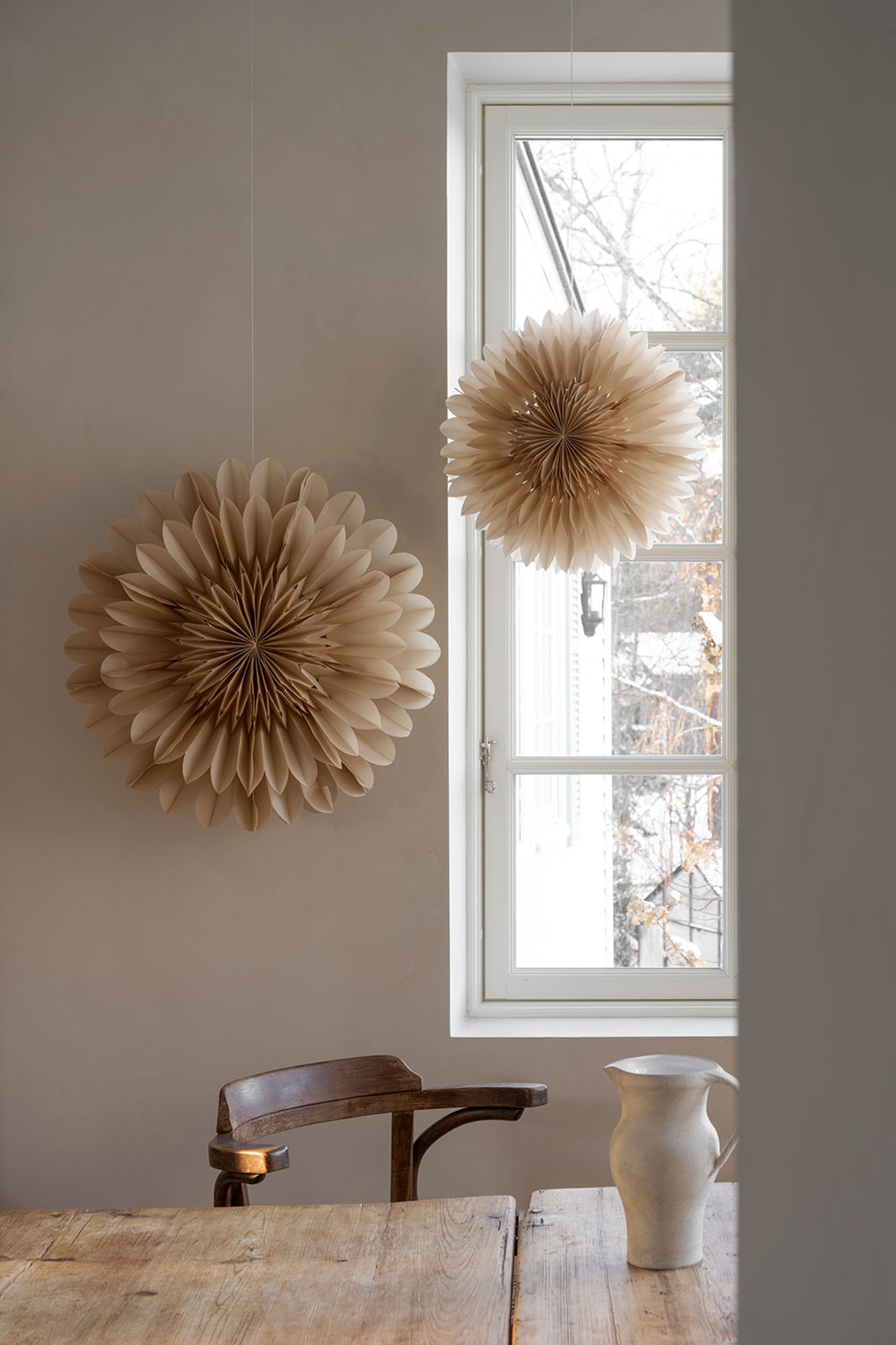 Watt & Veke - Julepynt - Lotus - Beige - Large