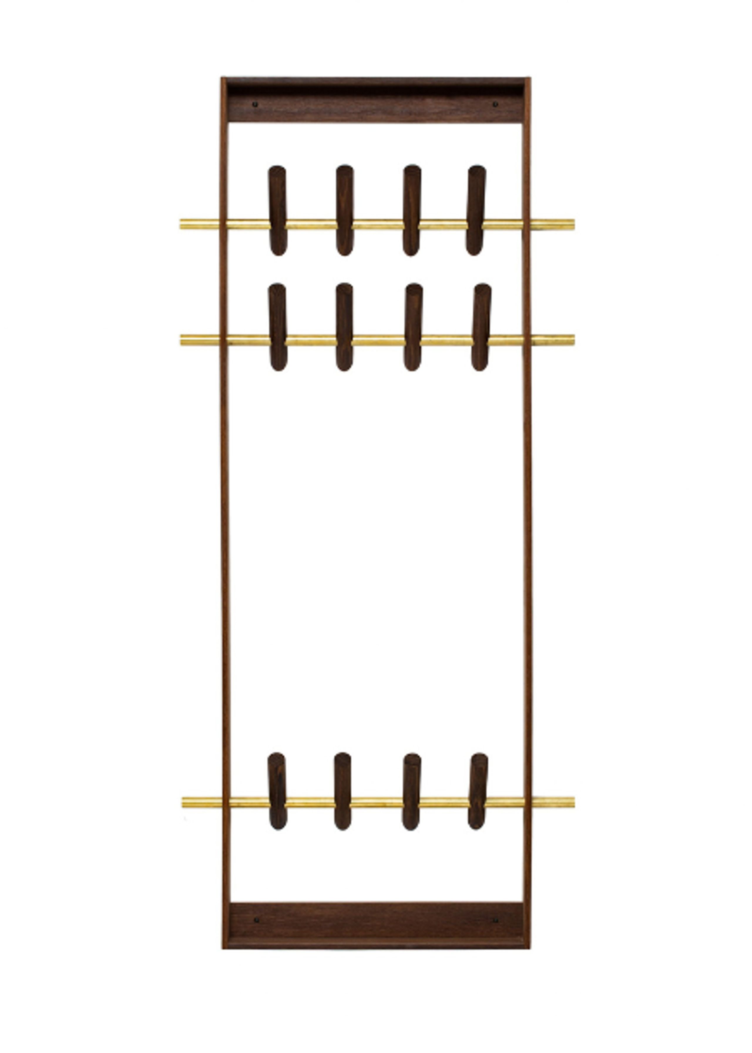 WeDoWood - Hooks - Coat Frame - Smoked Oak - Brass