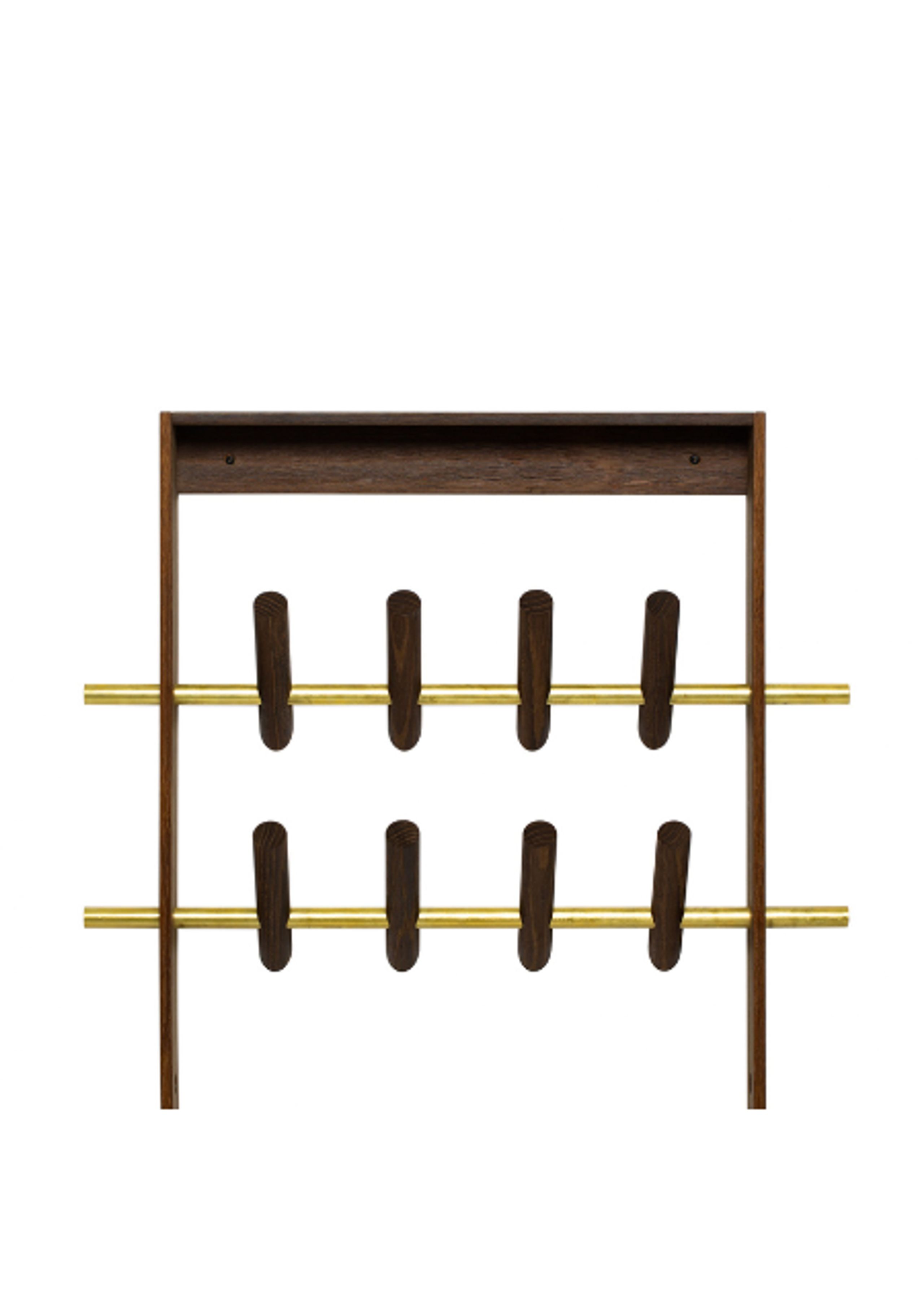 WeDoWood - Hooks - Coat Frame - Smoked Oak - Brass