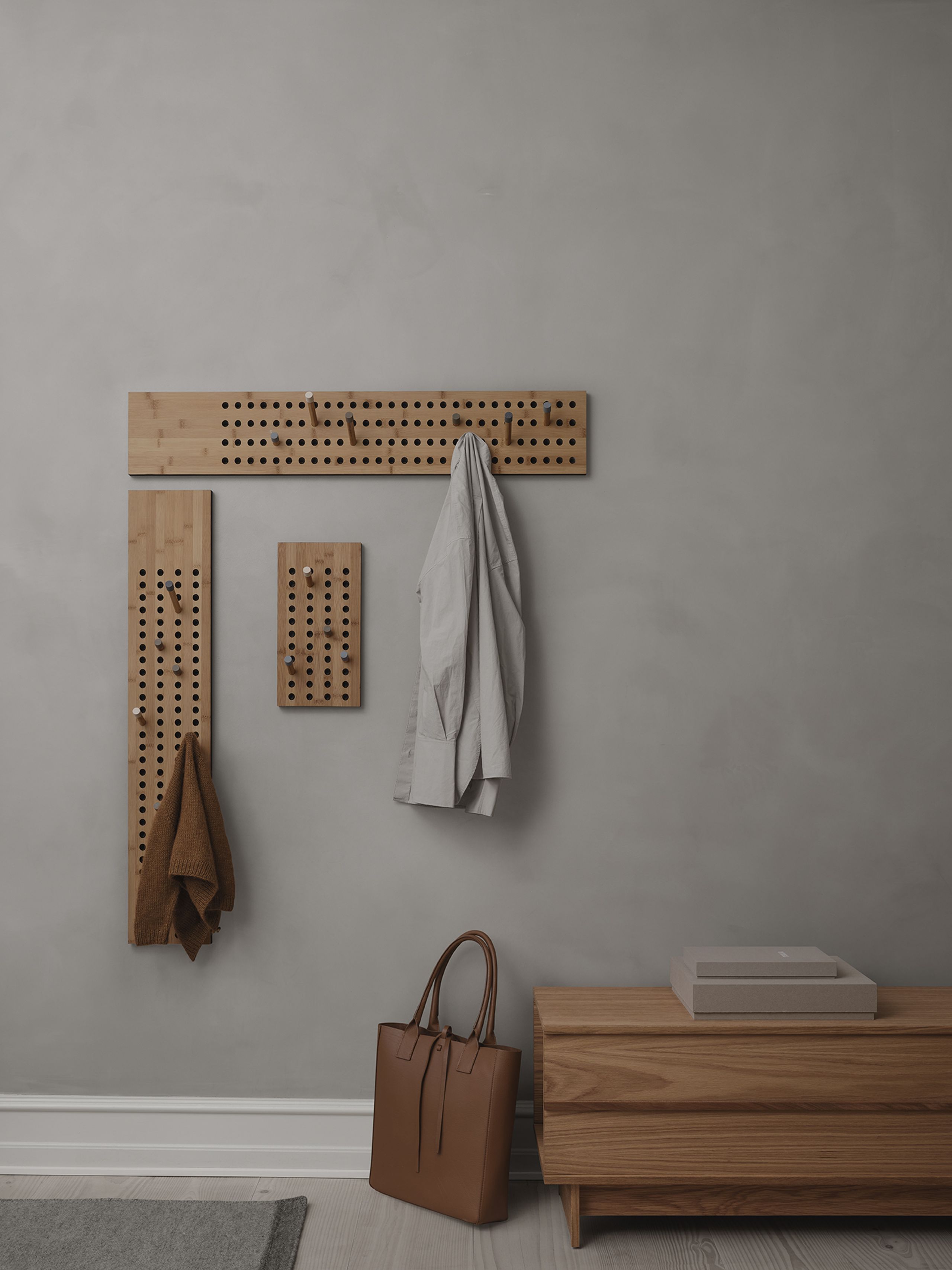 WeDoWood - Cintres - Scoreboard Coat Rack - Large Vertical - Bamboo