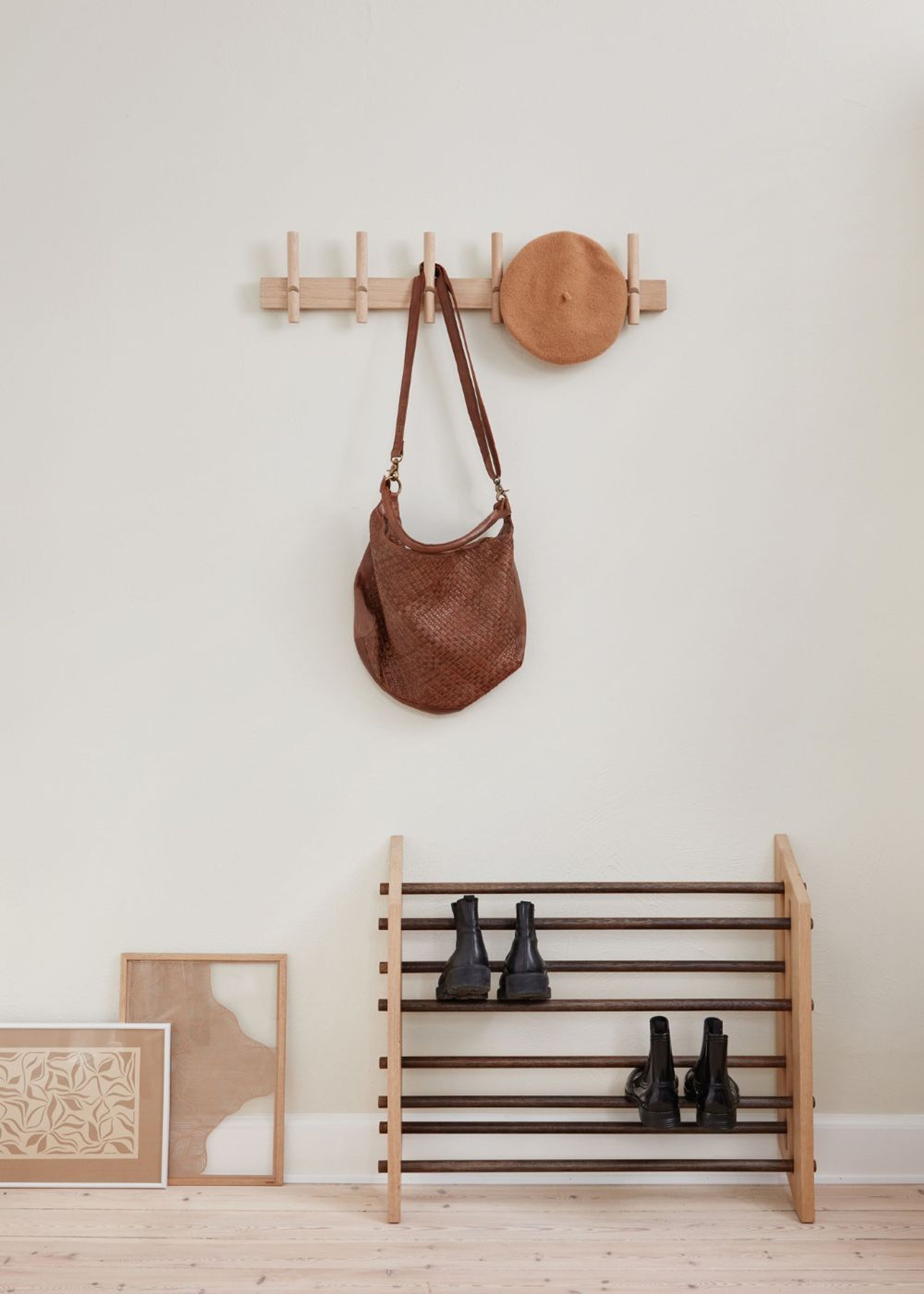 WeDoWood - Shoe Rack - Moodstand - Light and dark Oak - Large